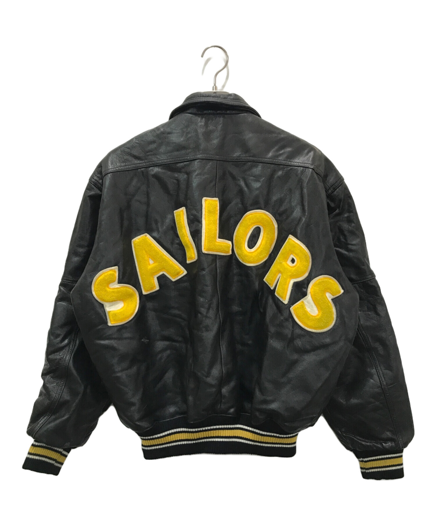 中古・古着通販】sailors (セイラーズ) レザースタジャン ブラック サイズ:不明（実寸参照）｜ブランド・古着通販 トレファク公式【TREFAC  FASHION】スマホサイト