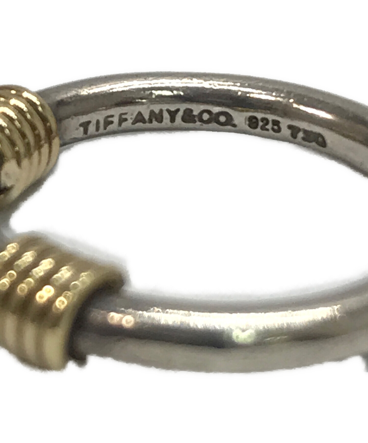 中古・古着通販】TIFFANY & Co. (ティファニー) Tiffany & Co. バンドウィズ2ワイヤーリング シルバー×ゴールド  サイズ:不明（実寸参照）｜ブランド・古着通販 トレファク公式【TREFAC FASHION】スマホサイト