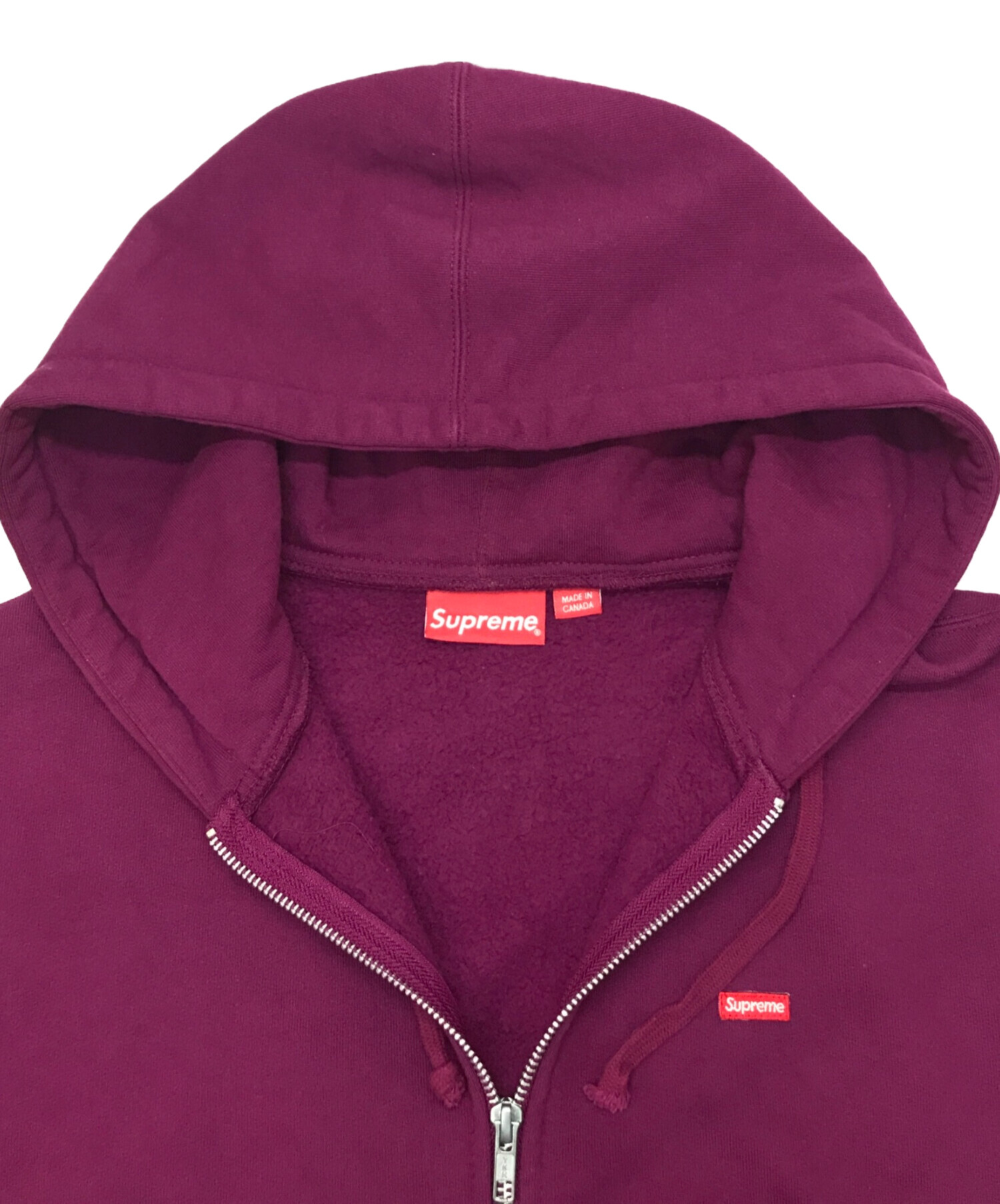 中古・古着通販】SUPREME (シュプリーム) スモールロゴジップパーカー パープル サイズ:M｜ブランド・古着通販 トレファク公式【TREFAC  FASHION】スマホサイト