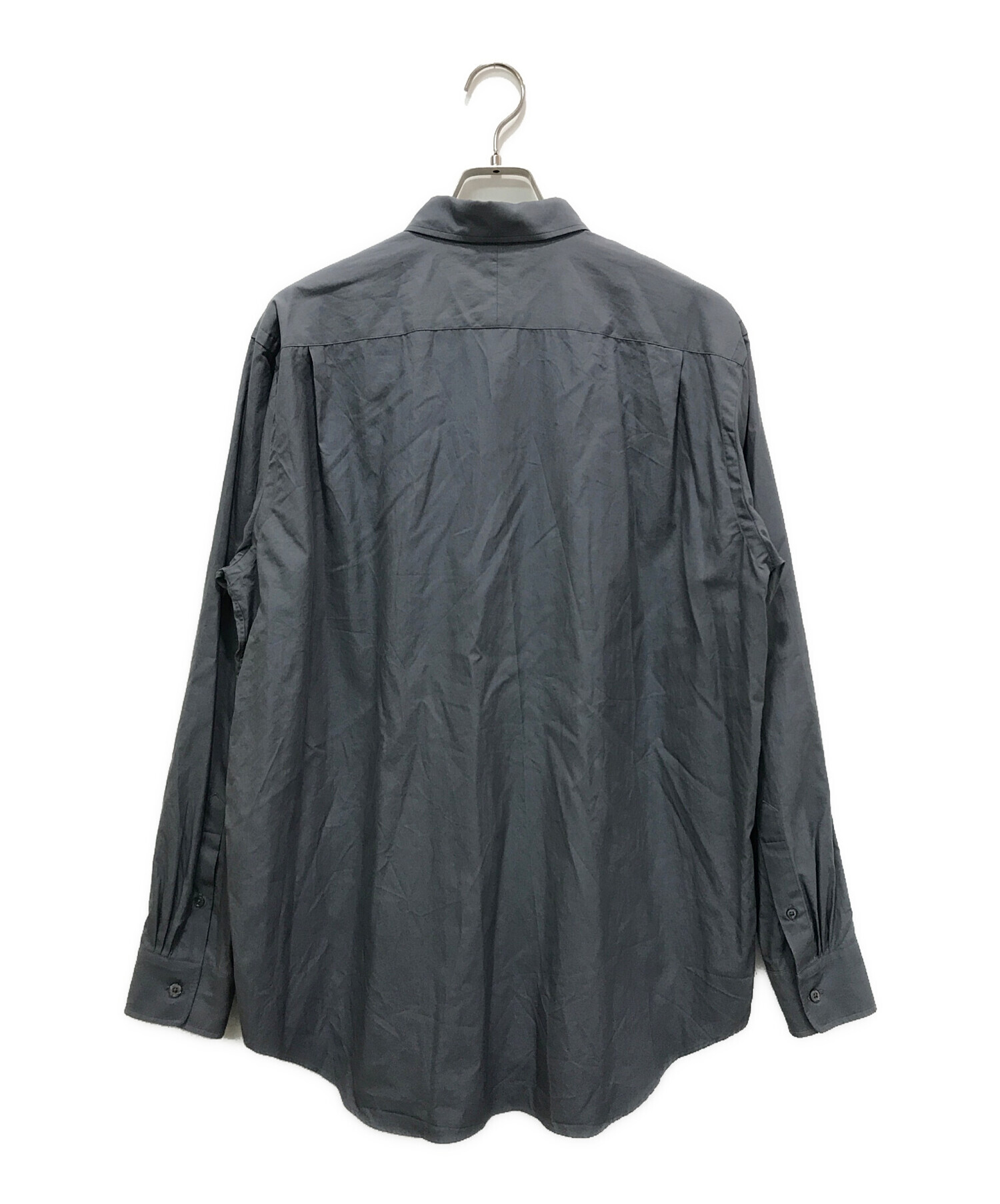 AURALEE (オーラリー) WASHED FINX TWILL BIG SHIRT グレー サイズ:4