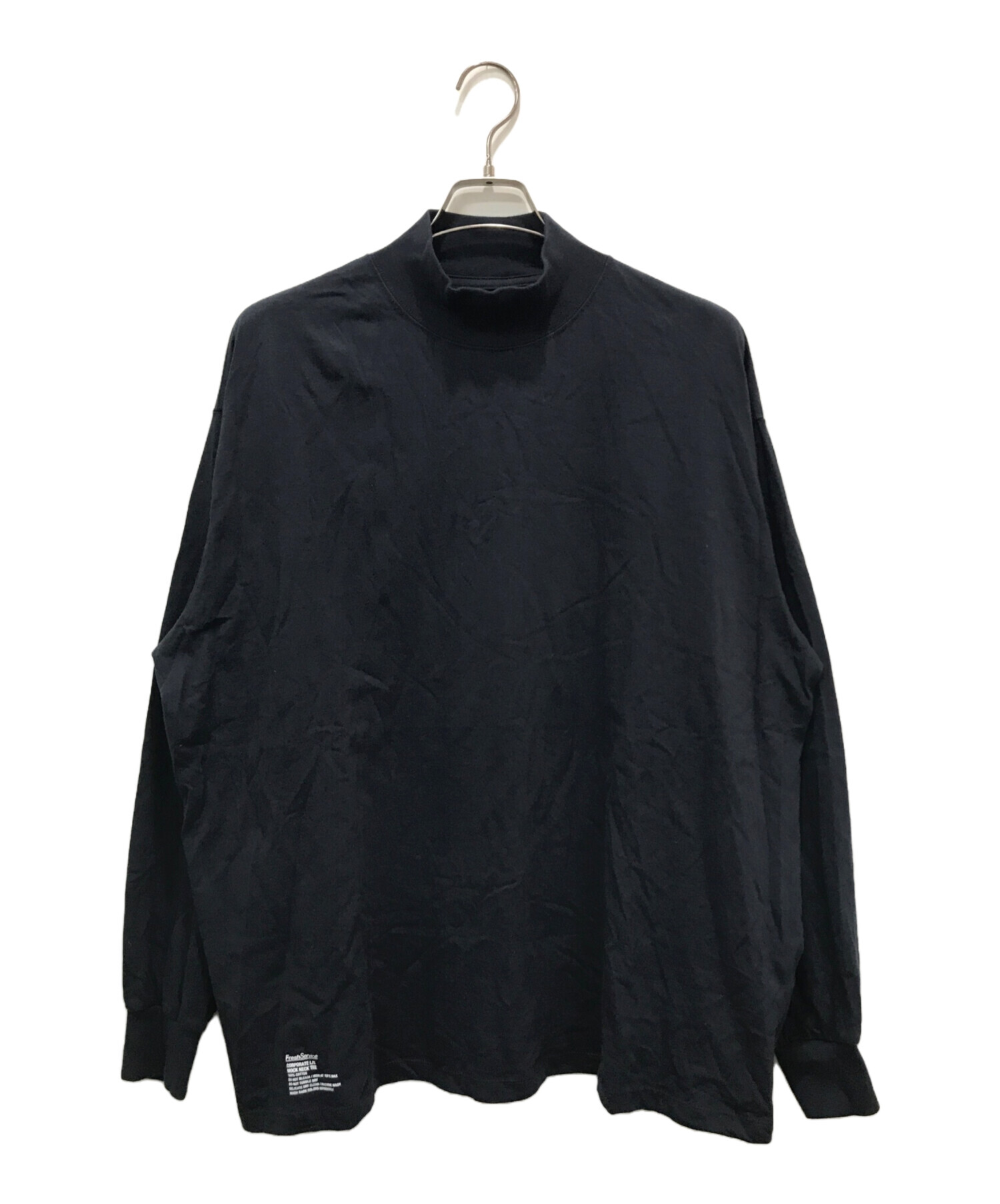 FreshService (フレッシュサービス) OVERSIZED L/S MOCKNECK TEE ネイビー サイズ:L