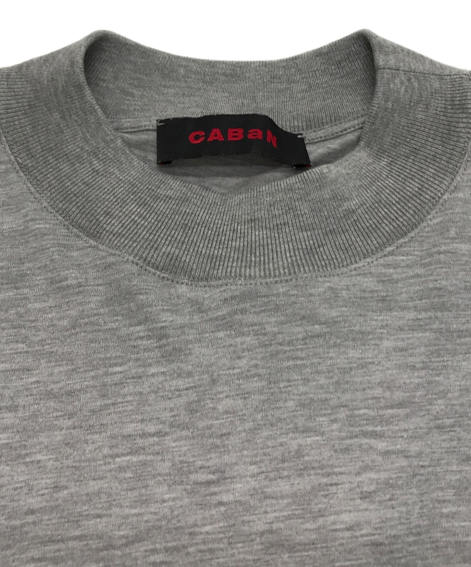 中古・古着通販】CABAN (キャバン) コットン ビルドネックTシャツ グレー サイズ:FREE｜ブランド・古着通販 トレファク公式【TREFAC  FASHION】スマホサイト