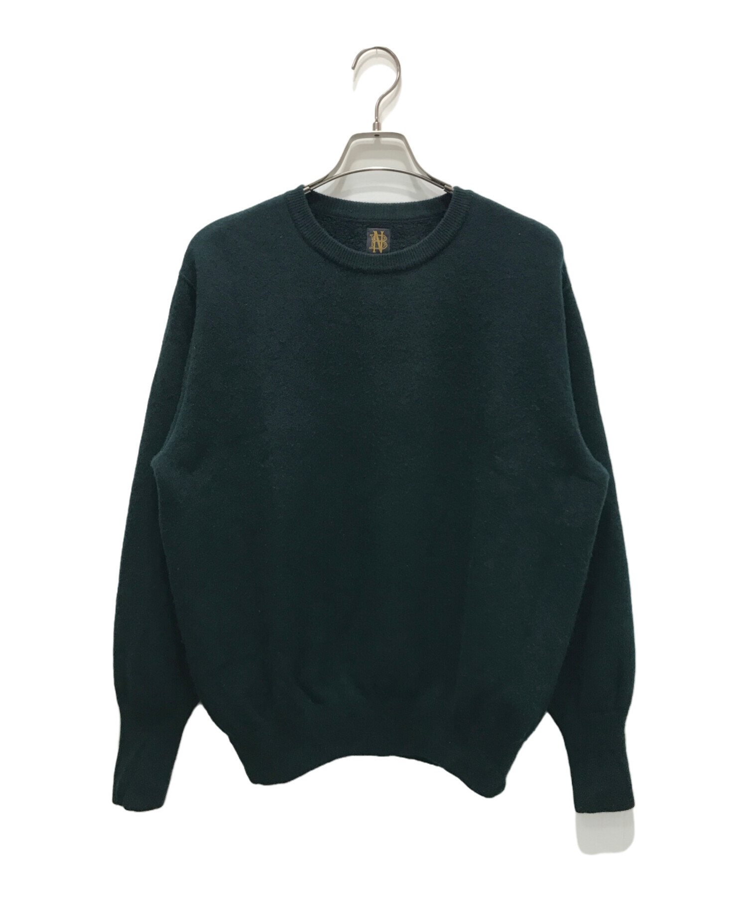 中古・古着通販】BATONER (バトナ―) FLEECE WOOL BACKLOOP CREW NECKニット グリーン  サイズ:1｜ブランド・古着通販 トレファク公式【TREFAC FASHION】スマホサイト