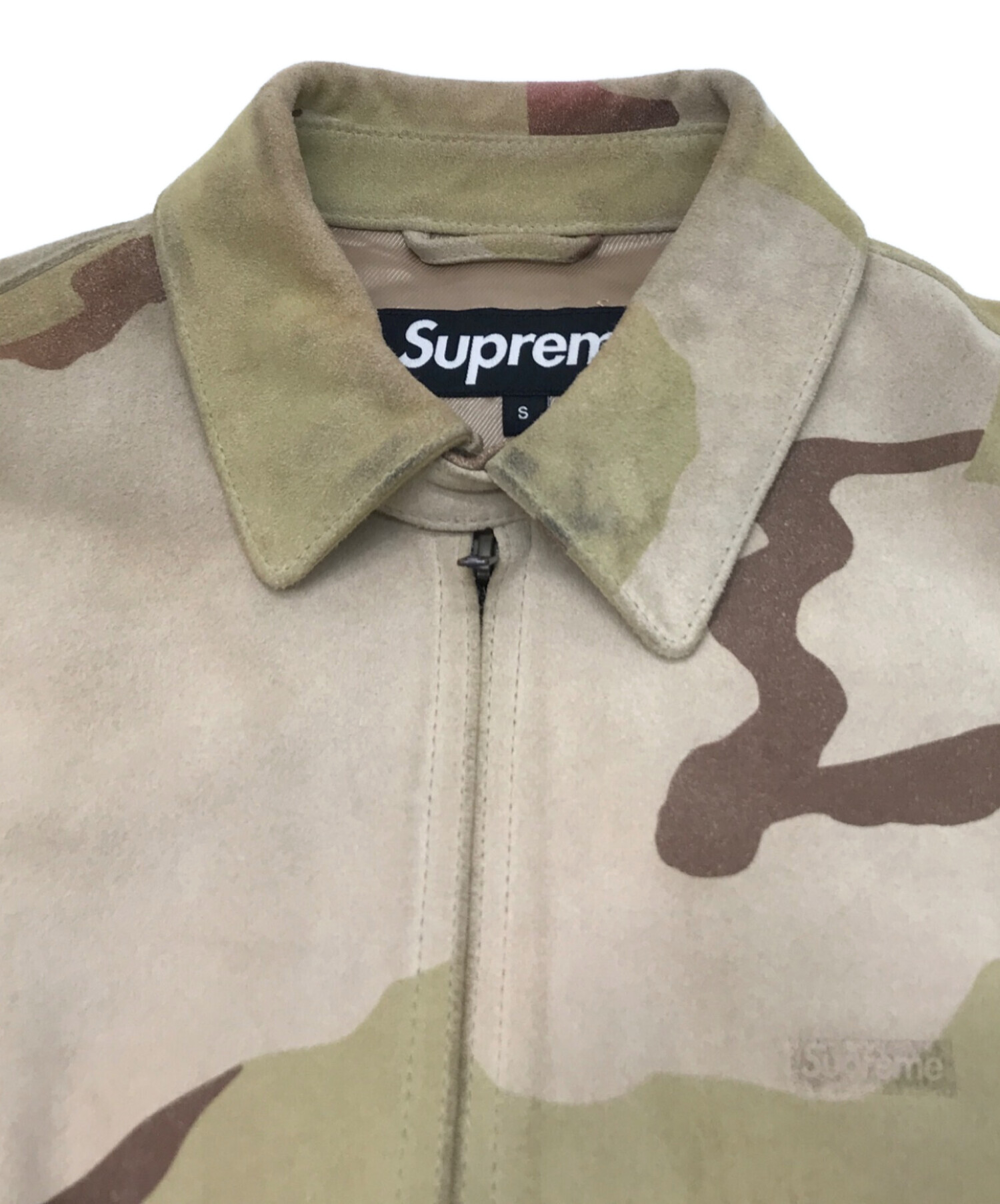 SUPREME (シュプリーム) Suede Harrington Jacket ベージュ サイズ:S