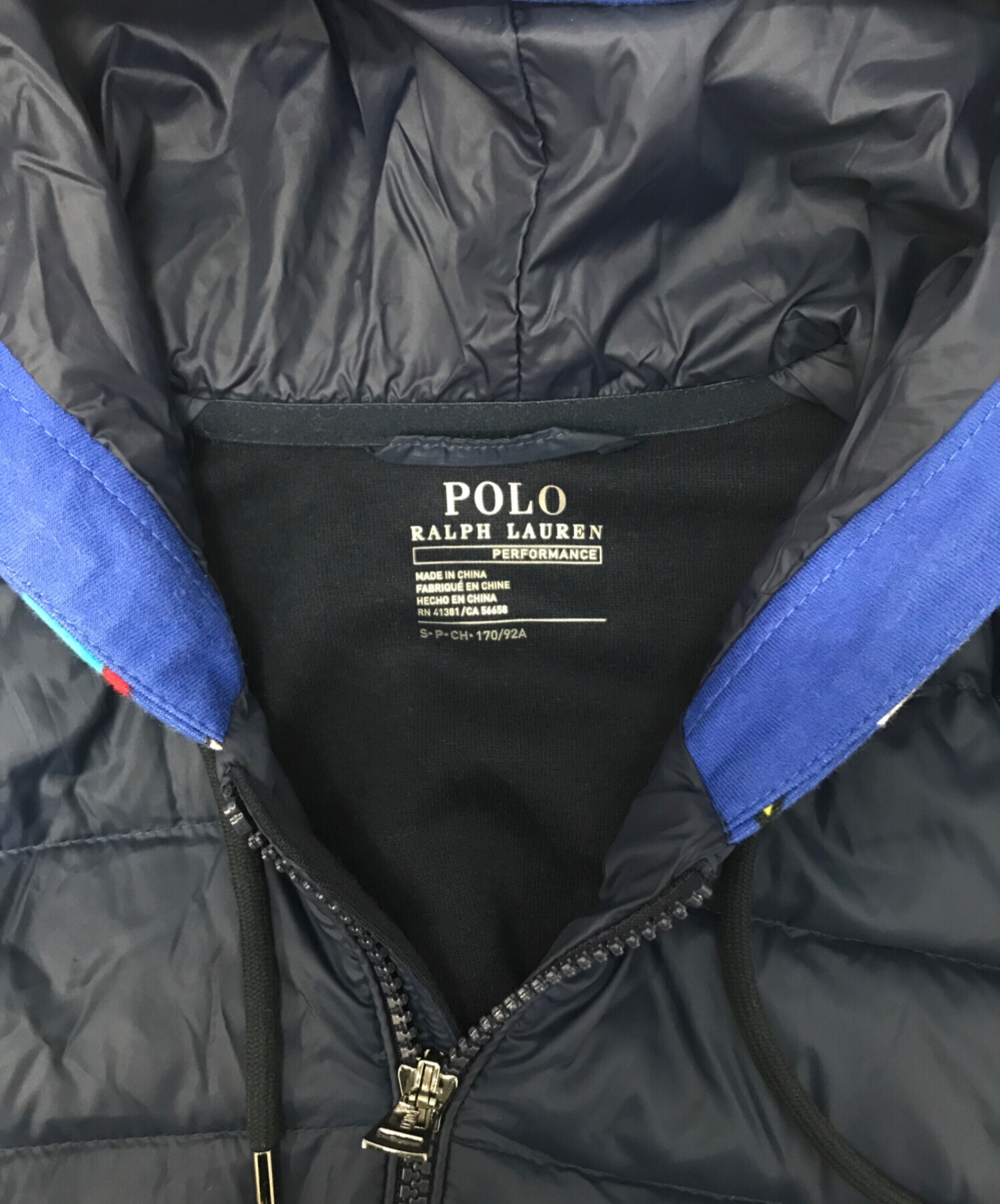 中古・古着通販】POLO RALPH LAUREN (ポロ・ラルフローレン) 切替ダウンジャケット ネイビー サイズ:S｜ブランド・古着通販  トレファク公式【TREFAC FASHION】スマホサイト