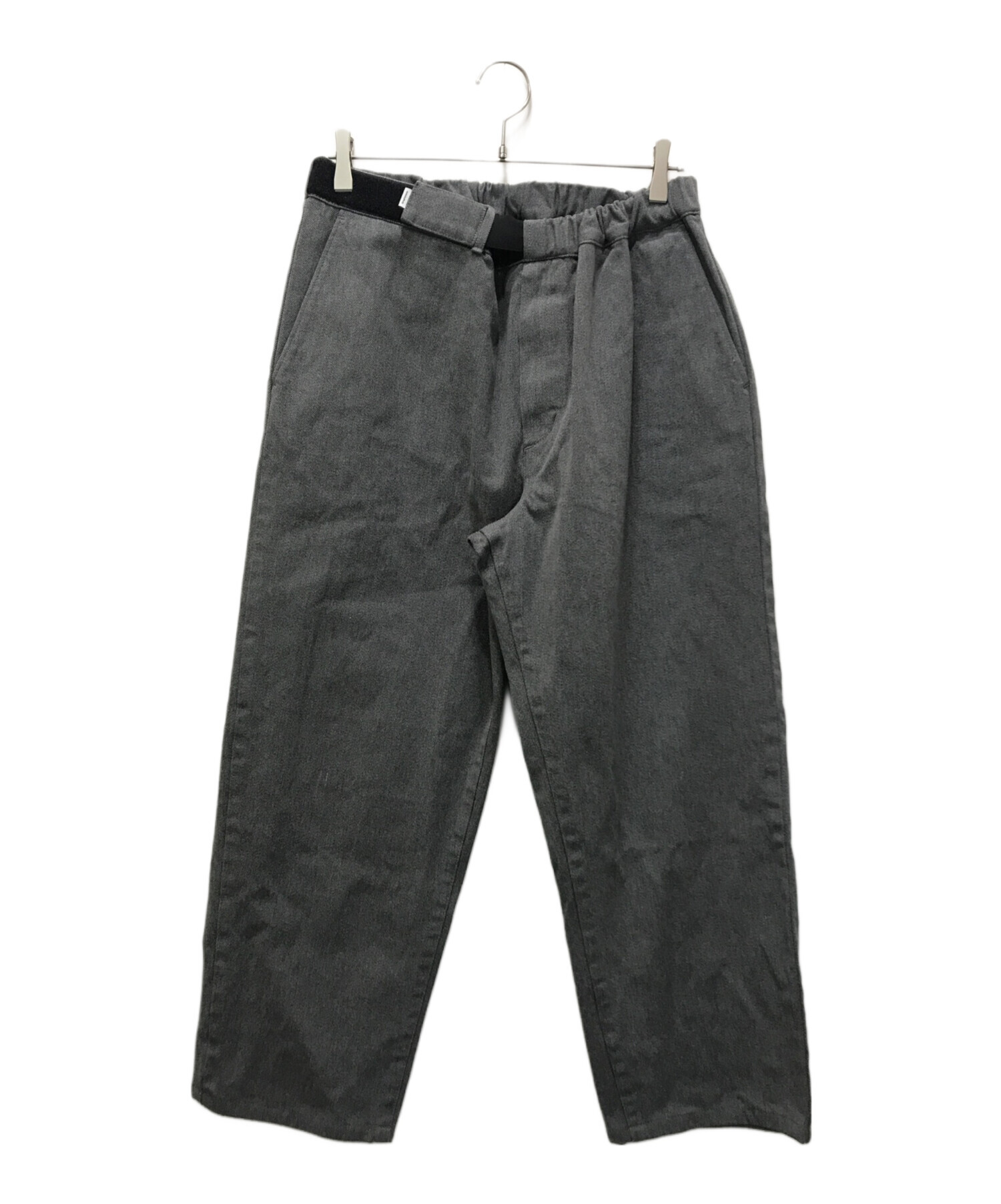 Graphpaper (グラフペーパー) COLORFAST DENIM BAGGY CHEF PANTS グレー サイズ:FREE