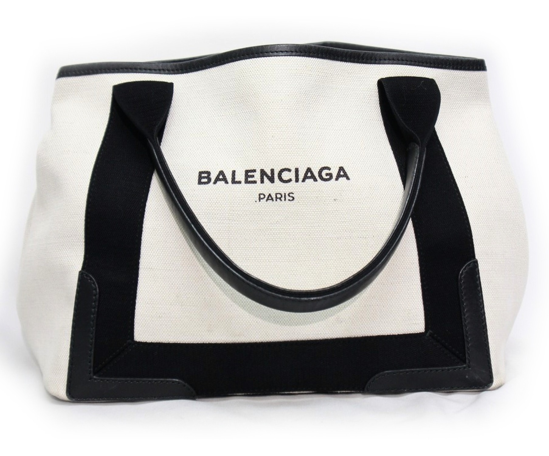 BALENCIAGA (バレンシアガ) ミニトートバッグ 339933-1081 535269　NAVY CABAS S　角ヨゴレ有