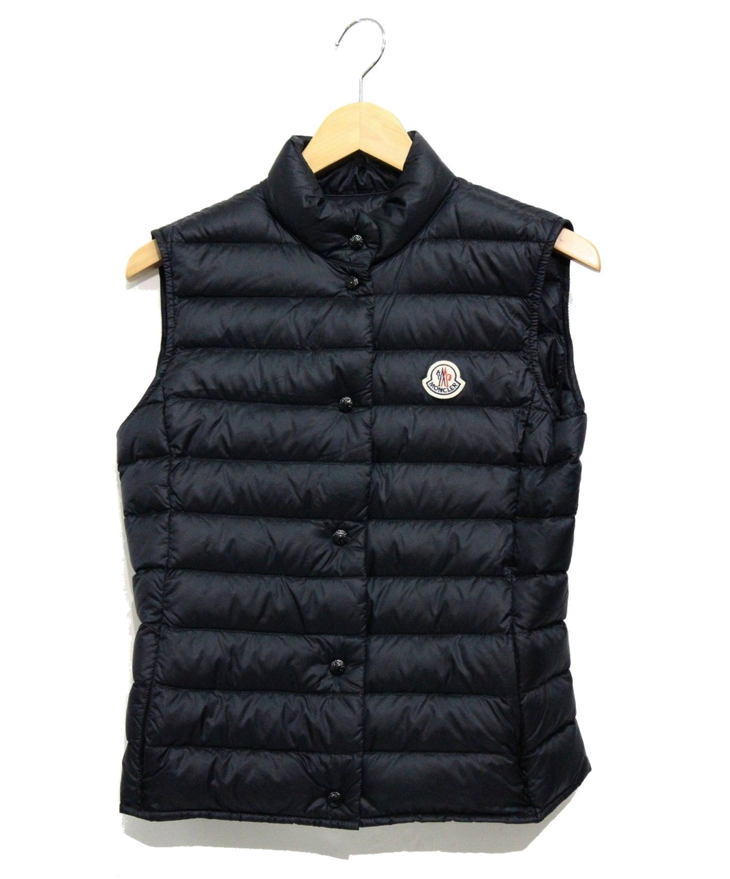 中古・古着通販】MONCLER (モンクレール) ライトダウンベスト ブラック