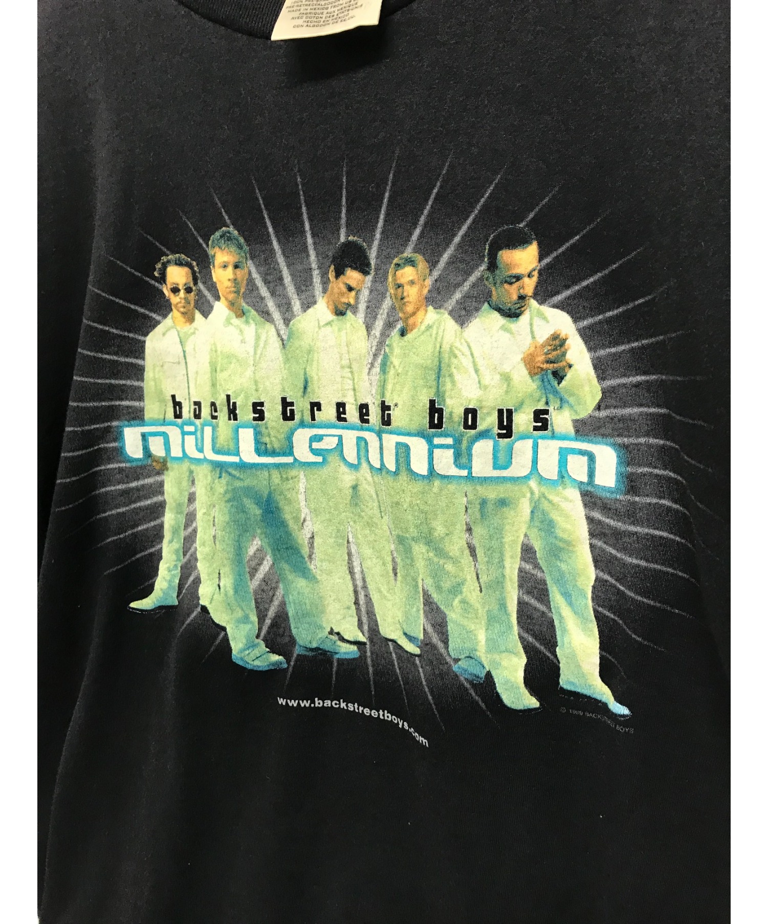 Backstreet Boys (バックストリートボーイズ) 【古着】フォトTシャツ ブラック サイズ:M MILLENNIUM  WINTERLANDボディ