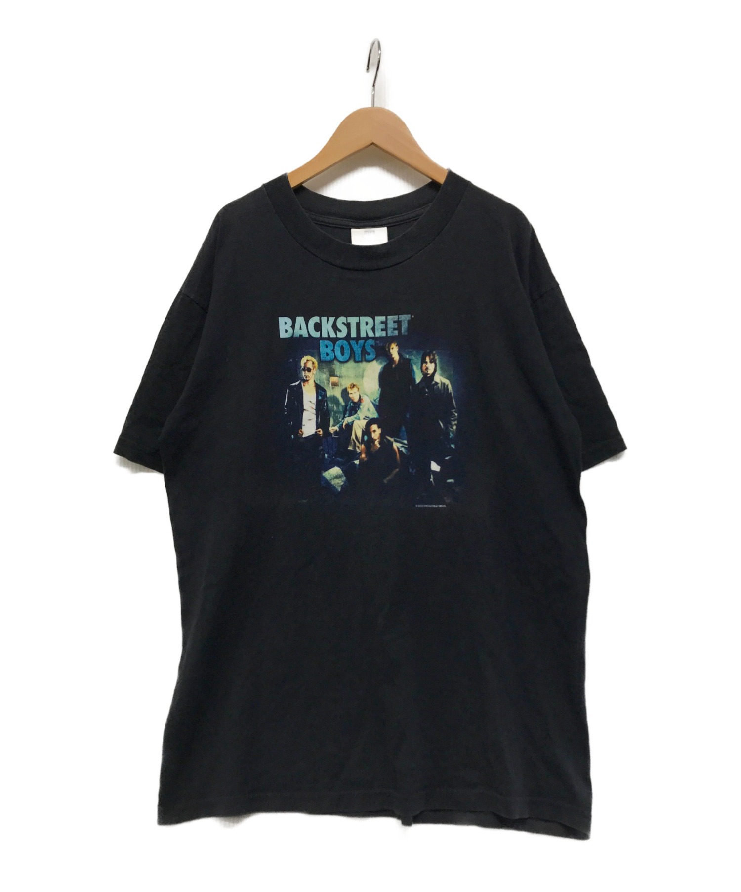 Backstreet Boys (バックストリートボーイズ) 【古着】フォトTシャツ ネイビー サイズ:L