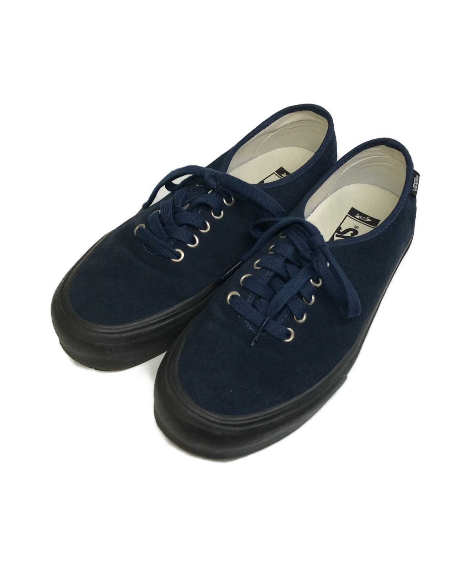 VANS×NOAH (バンズ×ノア) スウェードローカットスニーカー ネイビー サイズ:US8