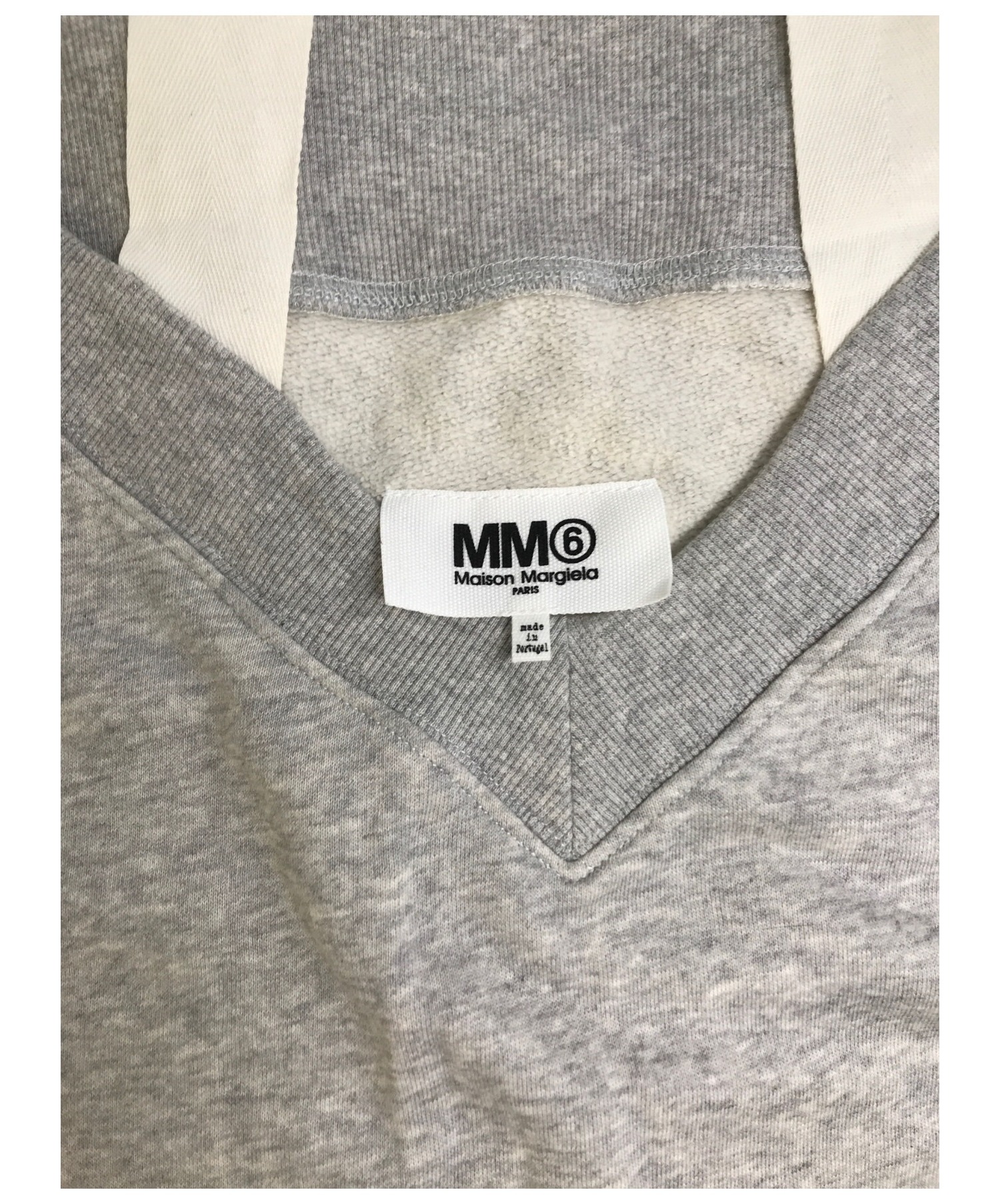 MM6 Maison Margiela (エムエムシックス メゾン マルジェラ) オフショルダースウェットワンピース グレー サイズ:XS 17SS