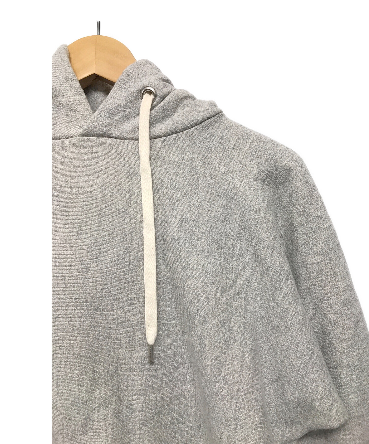 BATONER (バトナー) LOOPWHEEL KNITYARN HOODIE グレー サイズ:2