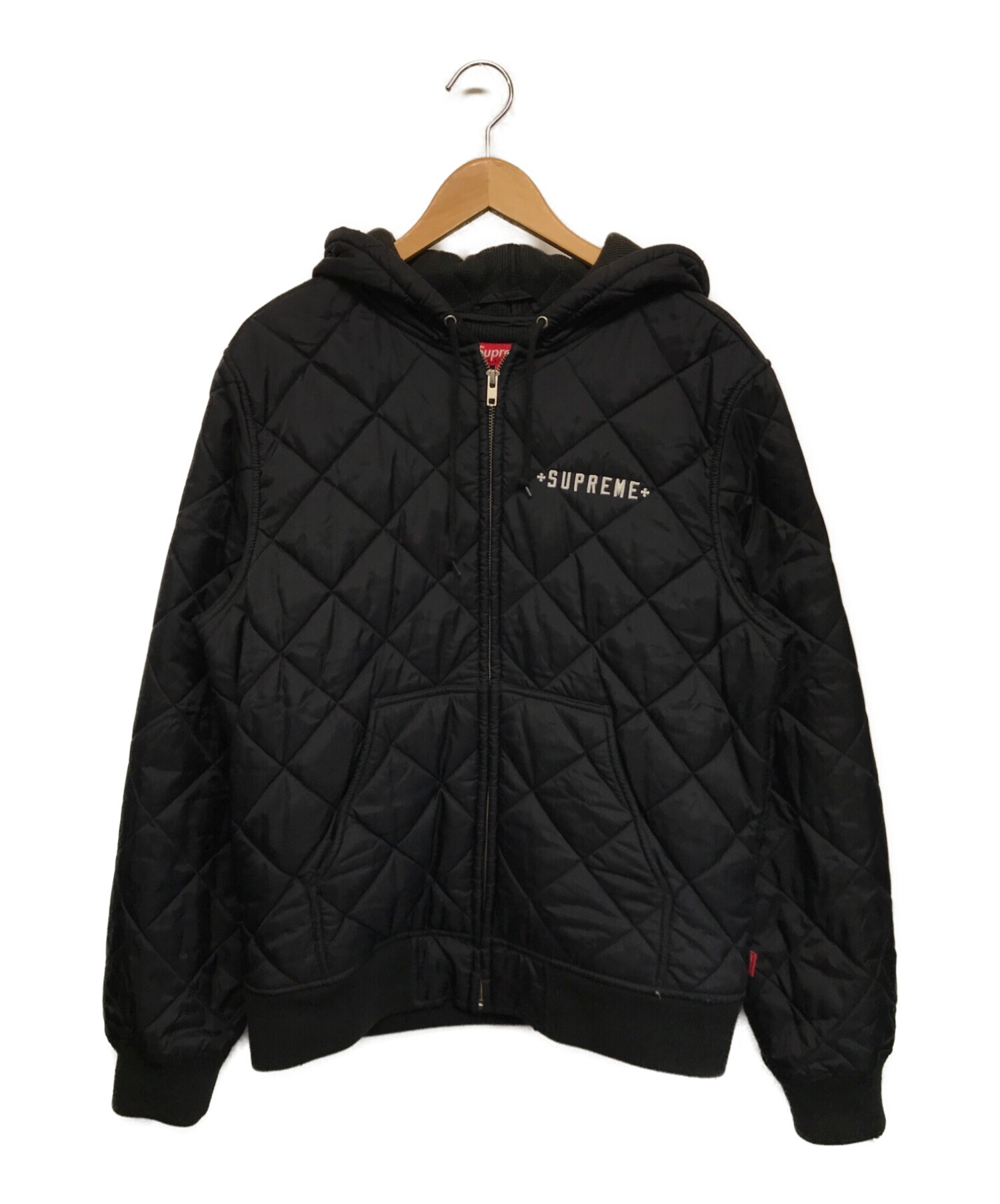 Supreme × Independent (シュプリーム × インデペンデント) Hooded Quilted Work Jacket ブラック  サイズ:M