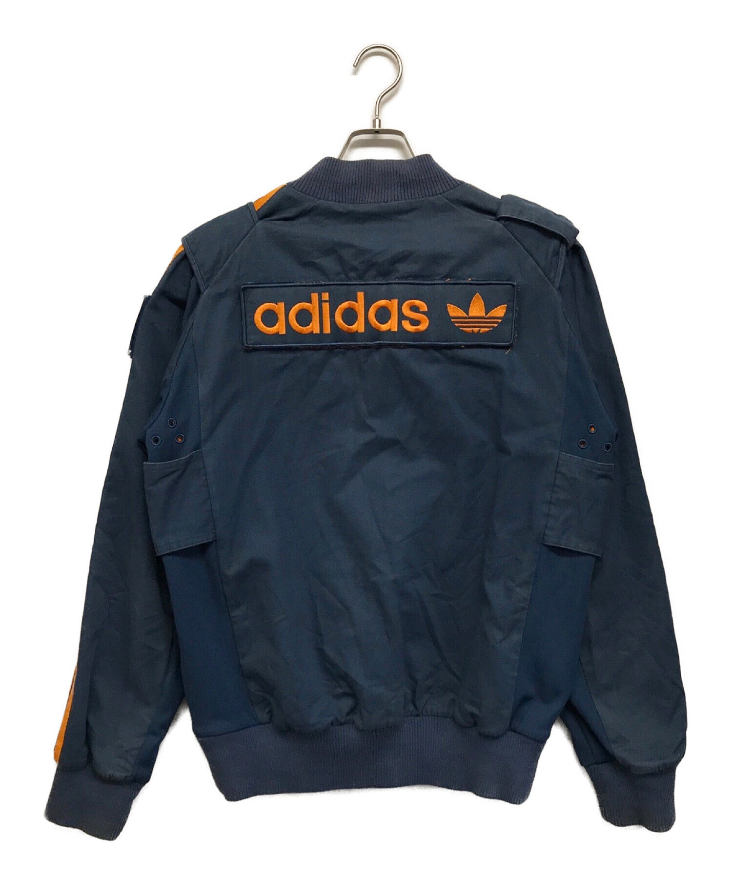 adidas (アディダス) 【古着】ワッペンミリタリージャケット ブルー サイズ:SIZE M