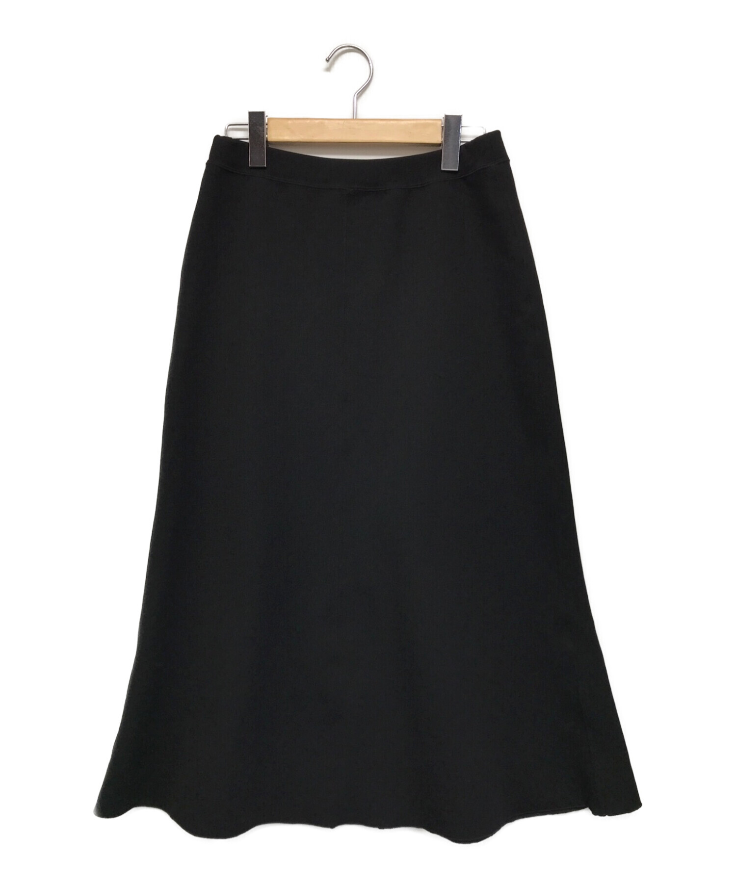 FRAMeWORK (フレームワーク) ダブルフェイスジャージフレアスカート5 ブラック サイズ:SIZE 38
