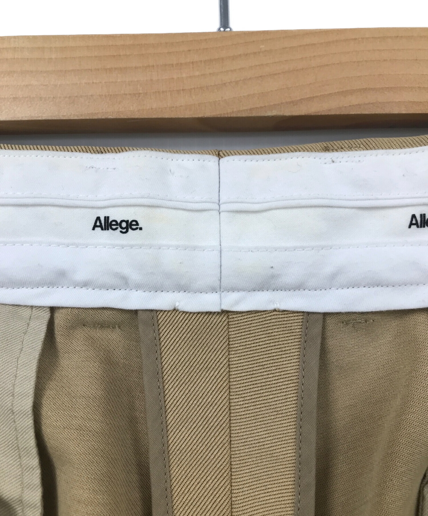 ALLEGE (アレッジ) Ankle slacks（アンクルスラックス） ベージュ サイズ:2