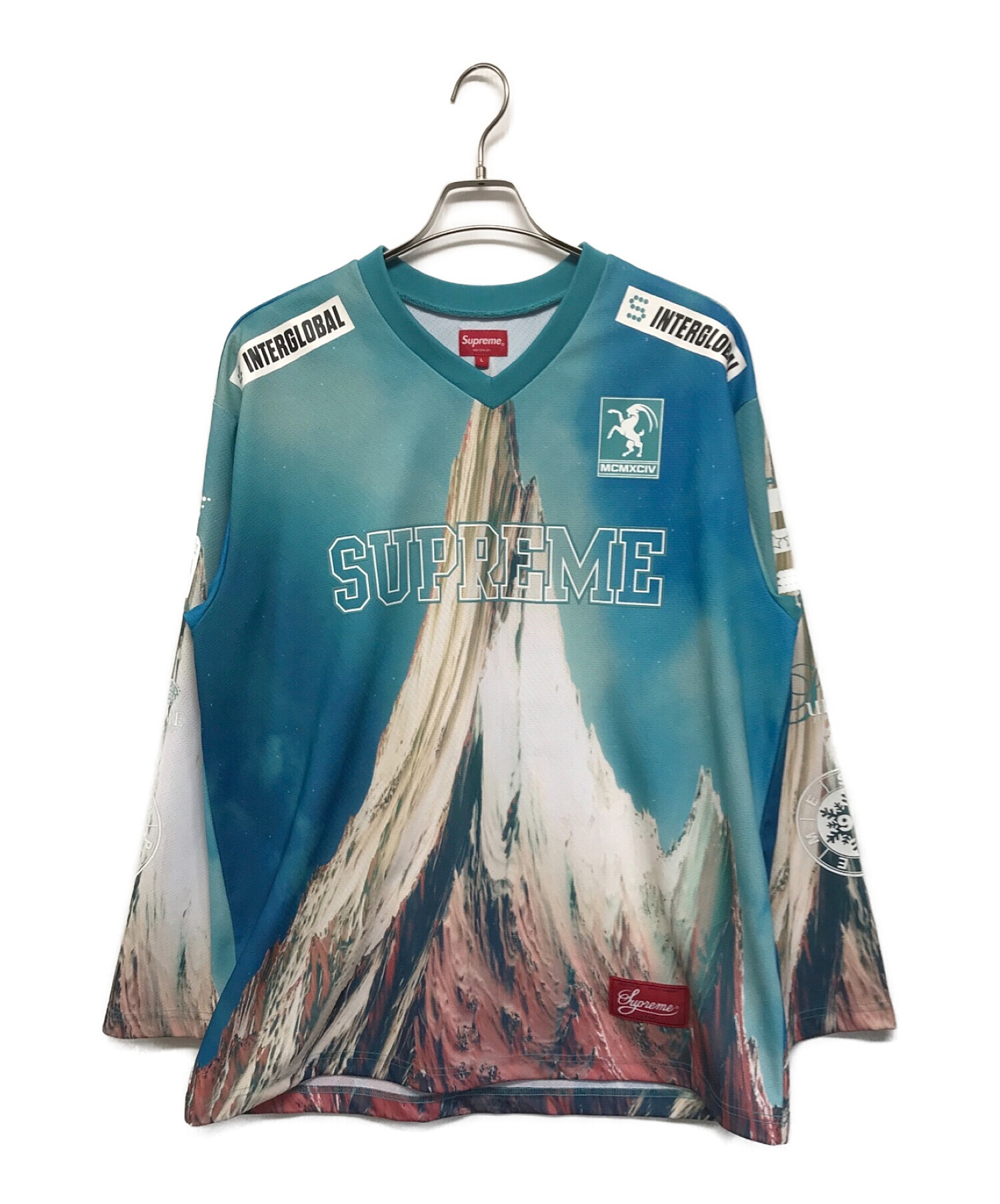 SUPREME (シュプリーム) Mountain Hockey Jersey/マウンテンホッケージャージー スカイブルー サイズ:L