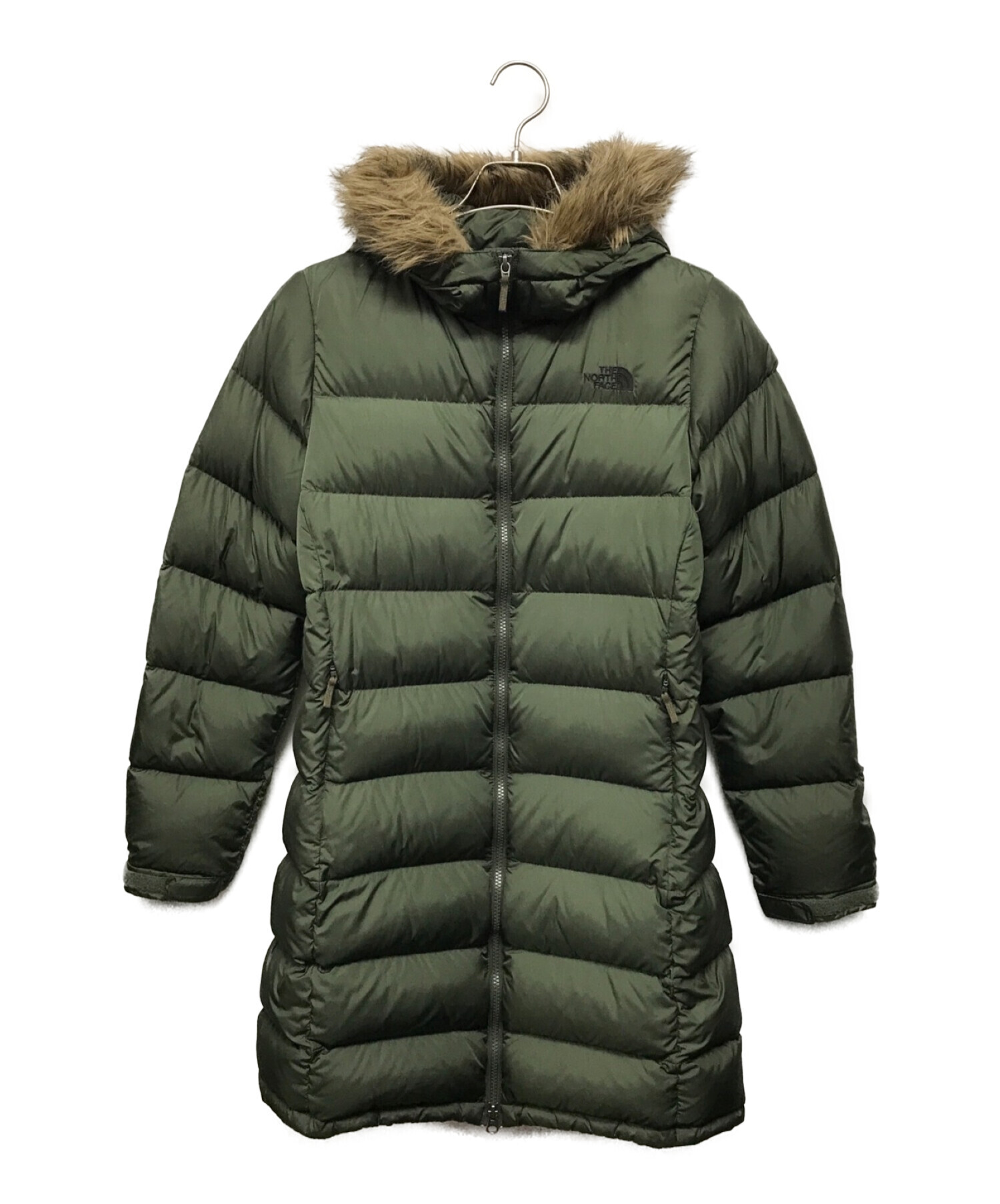 THE NORTH FACE (ザ ノース フェイス) ヌプシロングダウンコート カーキ サイズ:SIZE M