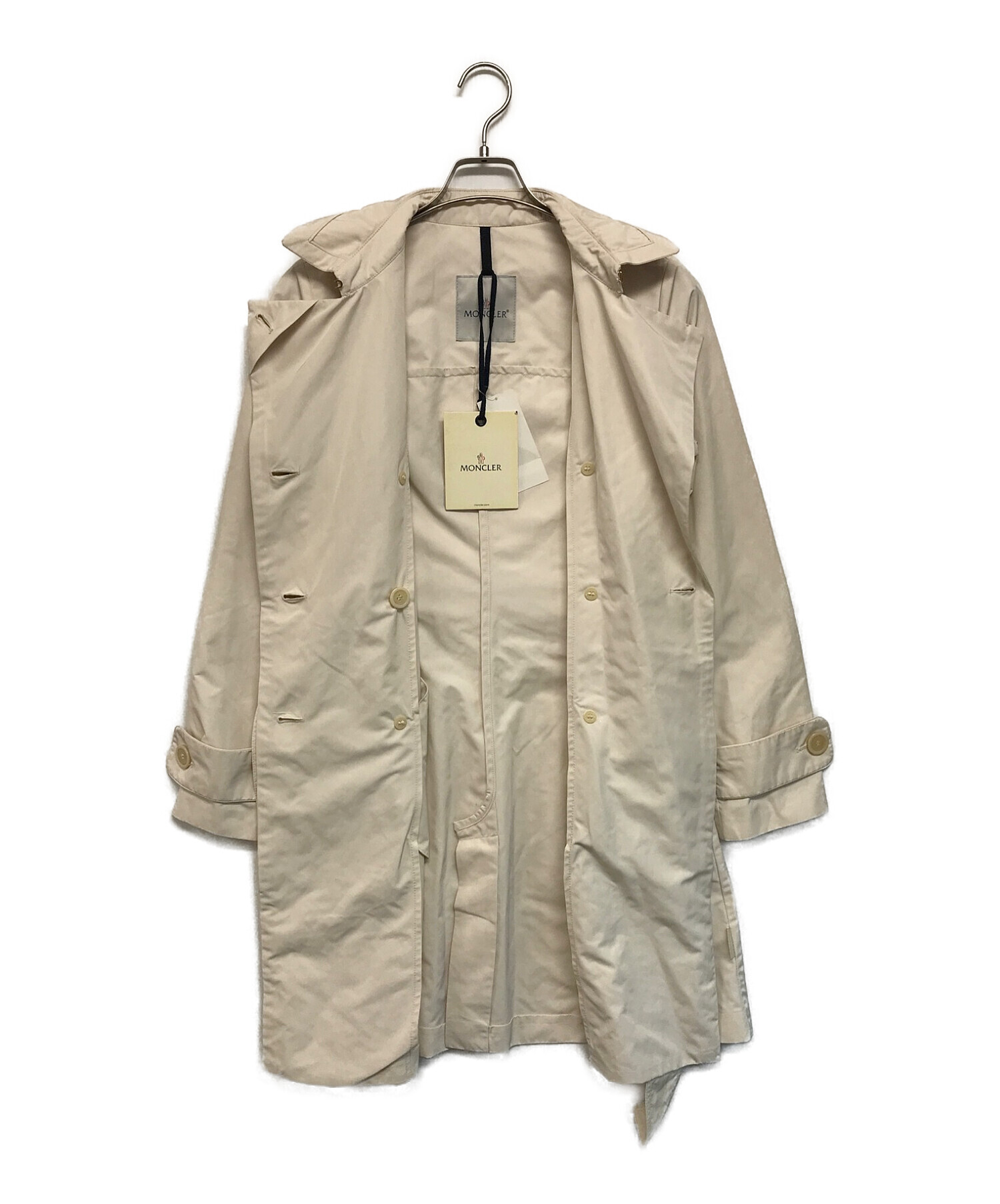 中古・古着通販】MONCLER (モンクレール) トレンチコート ホワイト