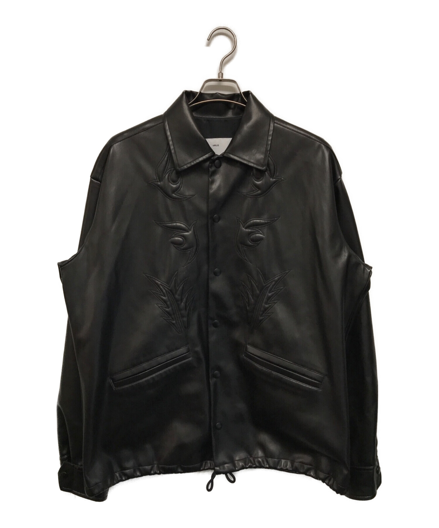 TOGA VIRILIS (トーガ ビリリース) Fake leather blouson ブラック サイズ:48