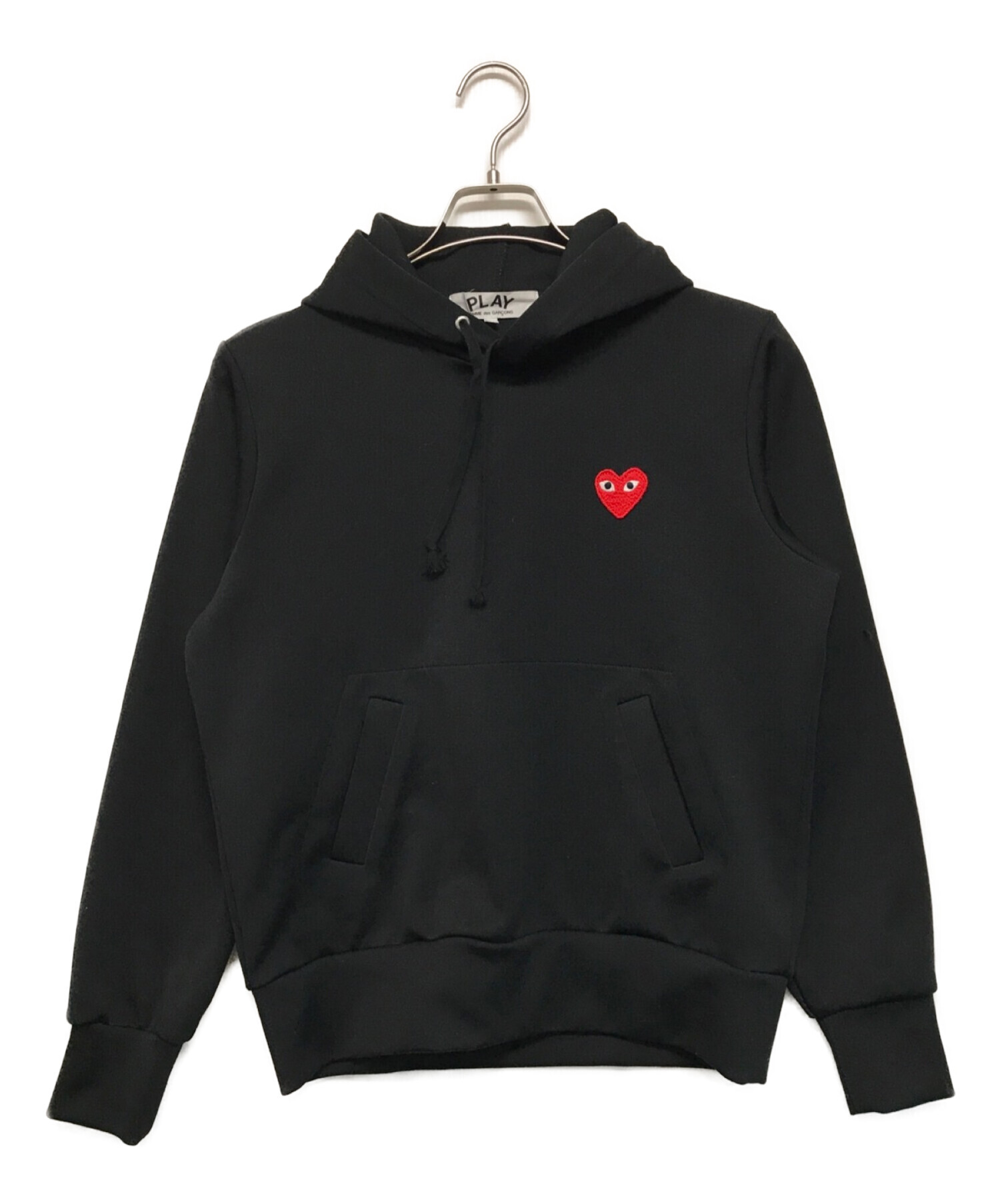 PLAY COMME des GARCONS (プレイ コムデギャルソン) プルオーバーパーカー ブラック サイズ:SIZE L