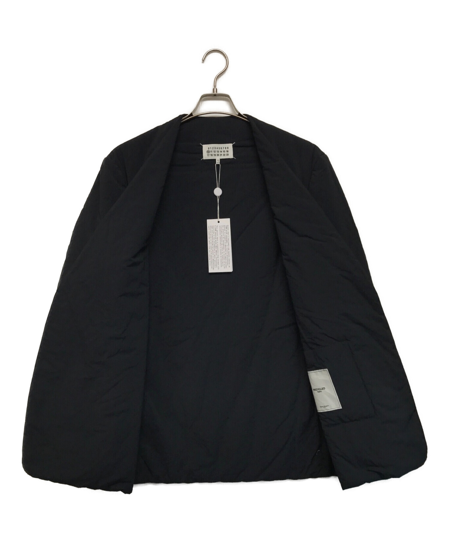 Martin Margiela 10 (マルタンマルジェラ 10) NO COLLAR JACKET ブラック サイズ:SIZE 50 未使用品