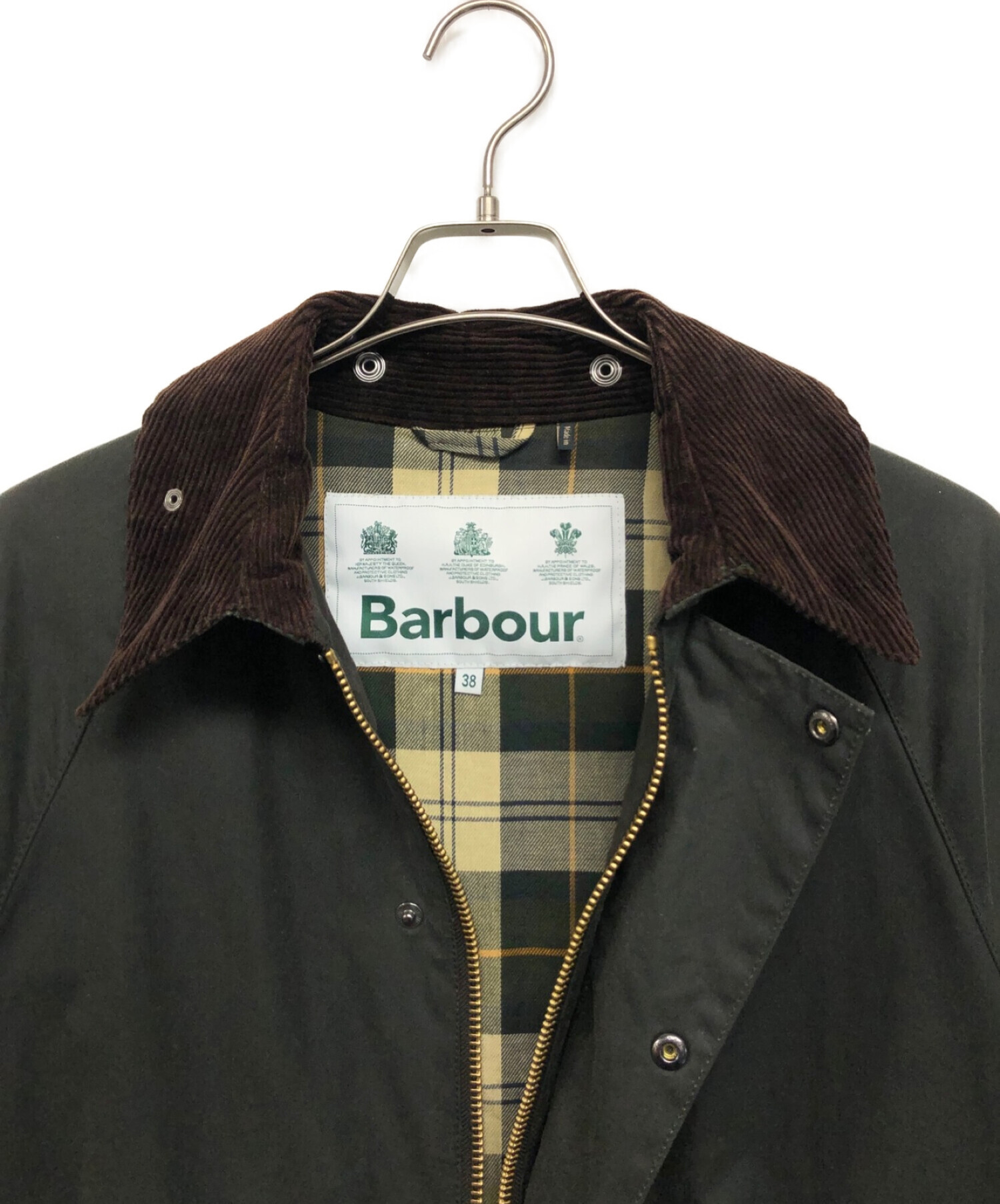 中古・古着通販】Barbour (バブアー) OS WAX BURGHLEY カーキ サイズ