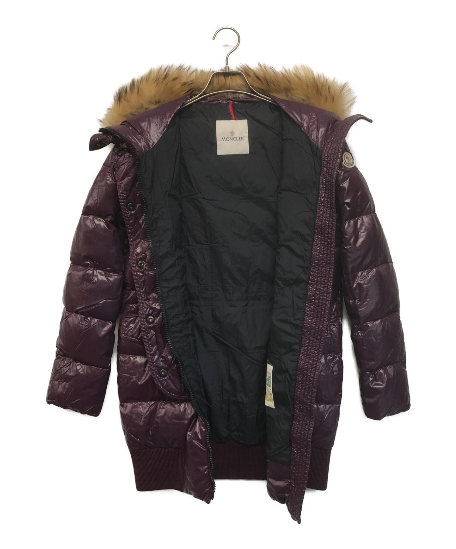 MONCLER (モンクレール) ダウンコート パープル サイズ:SIZE ０