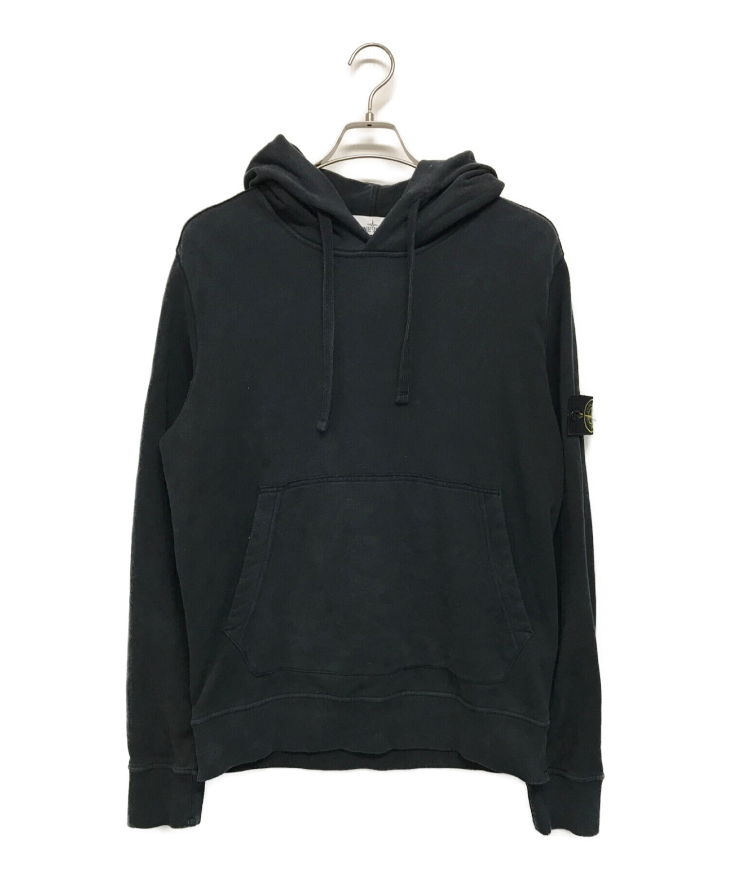 STONE ISLAND (ストーンアイランド) プルオーバーパーカー ブラック サイズ:SIZE L