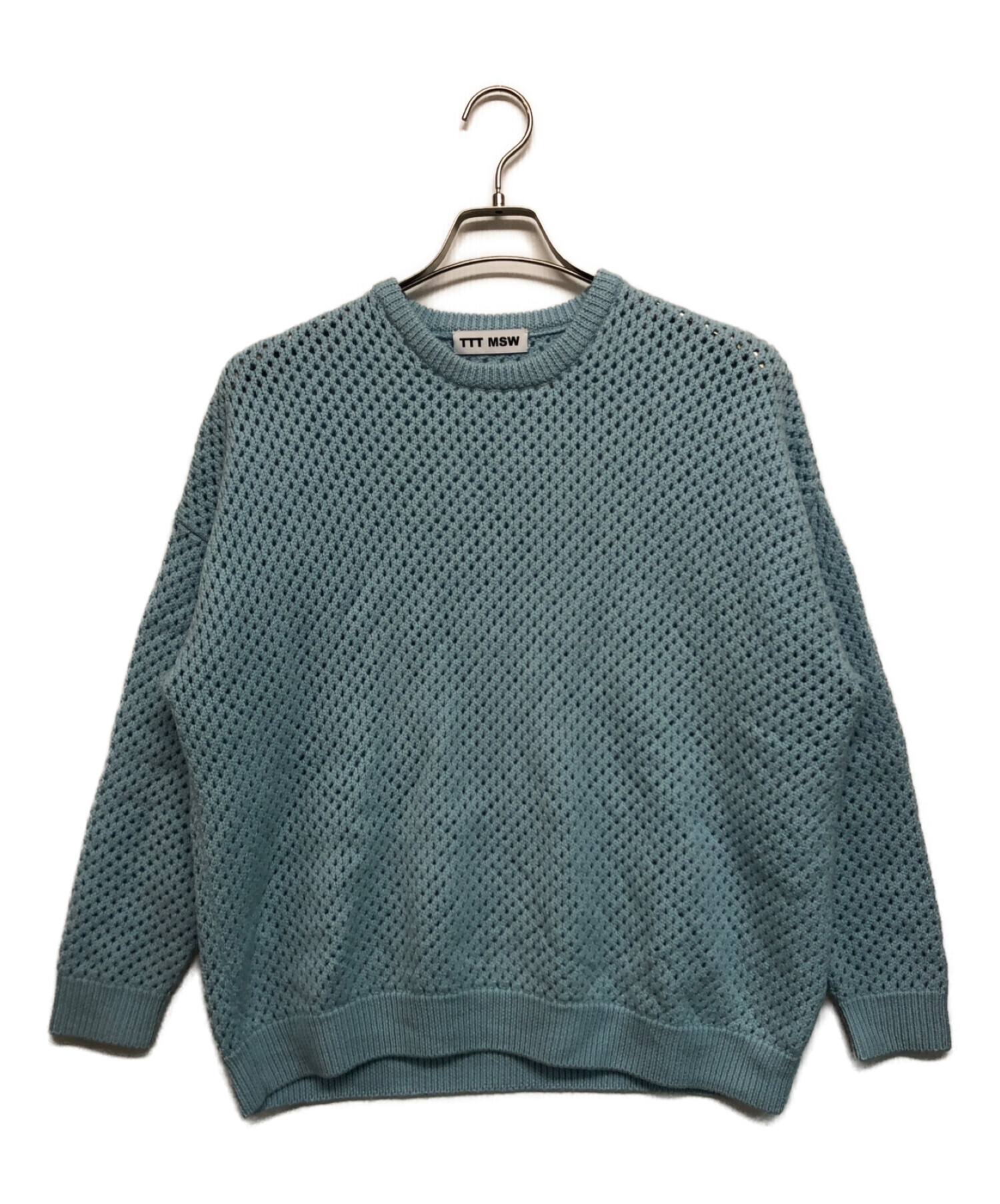 TTT MSW (ティーモダンストリートウェア) Wool pullover knit ブルー サイズ:SIZE Free