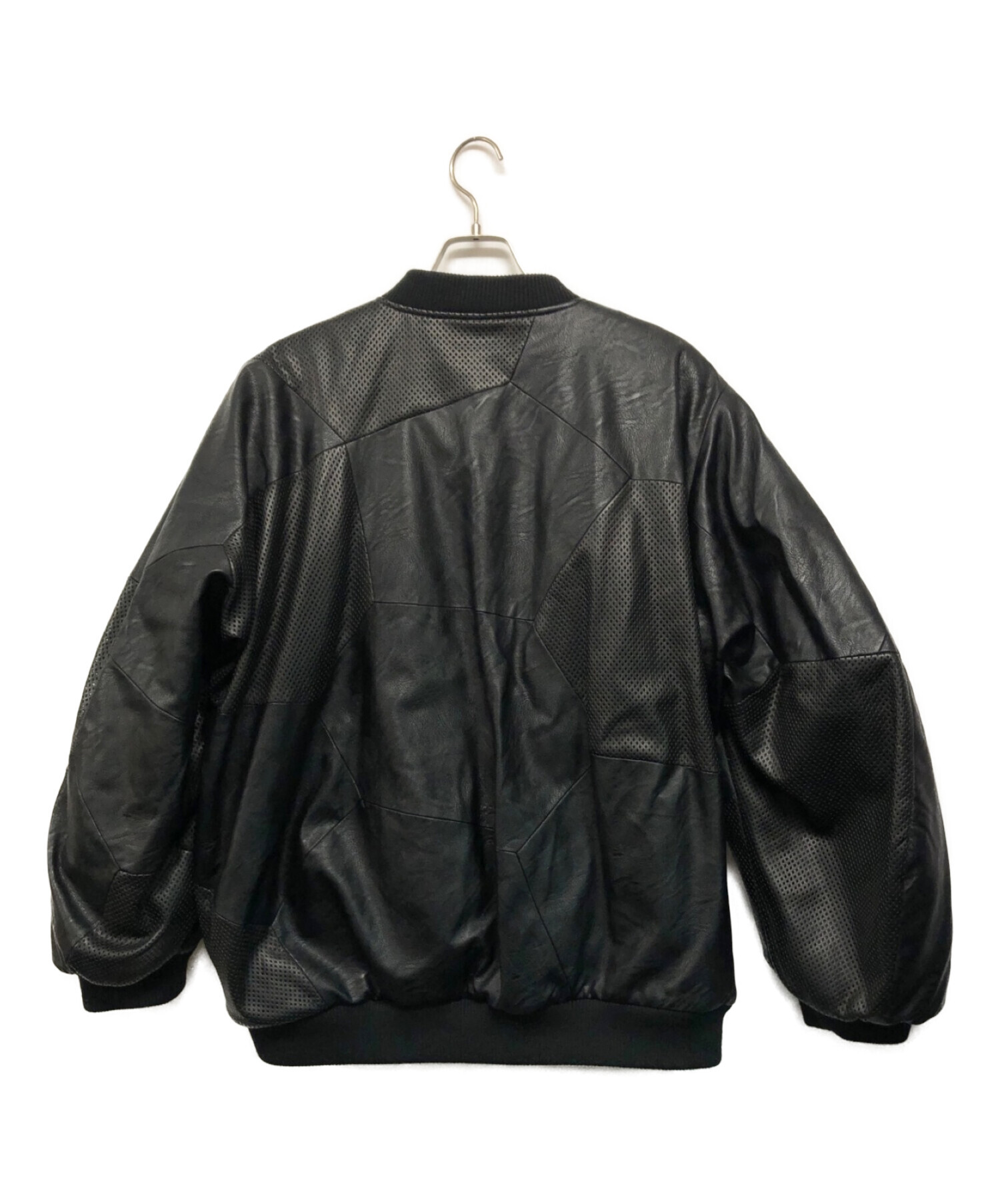 KOCHE (コシェ) 人工レザーパデッドボンバージャケット ブラック サイズ:M