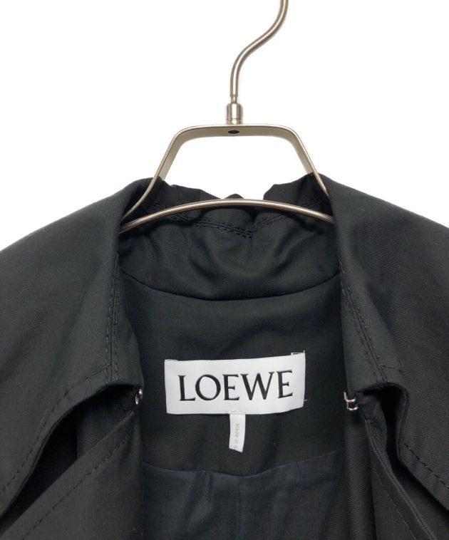 LOEWE (ロエベ) トレンチコート ブラック サイズ:SIZE 32