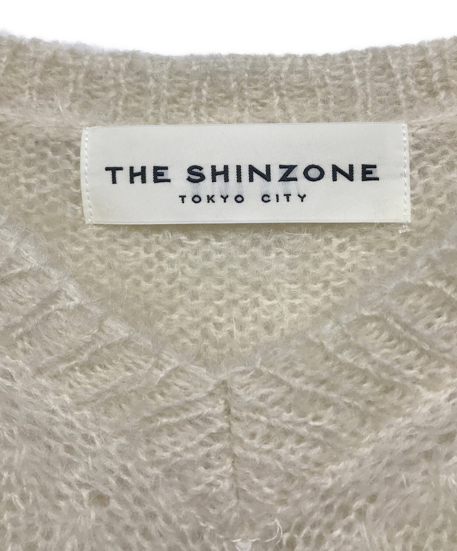 THE SHINZONE (ザ シンゾーン) モヘアニットプルオーバー ホワイト サイズ:SIZE Free