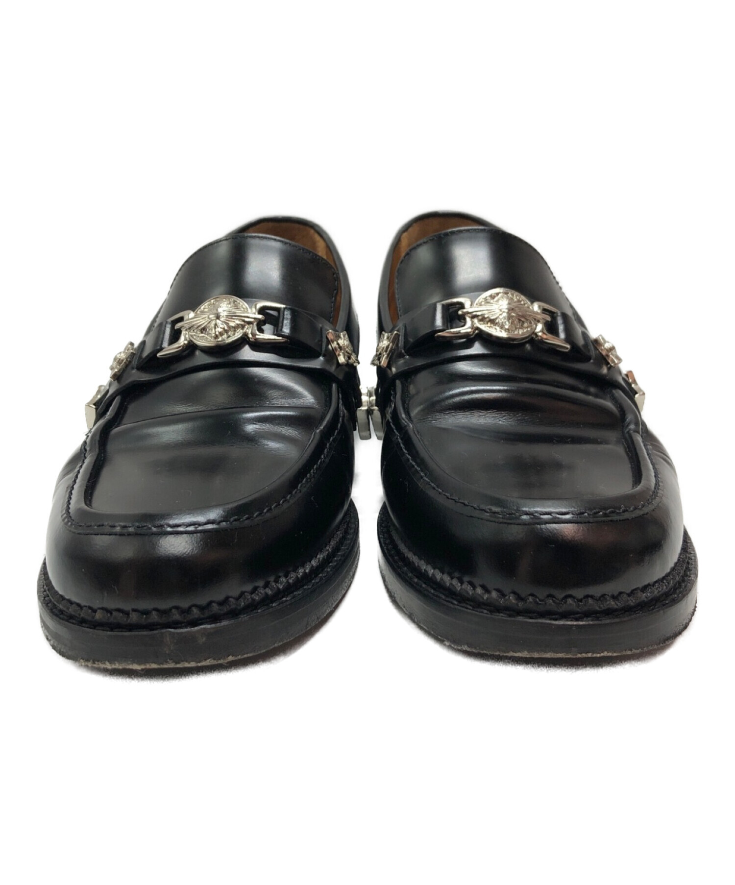 TOGA VIRILIS (トーガ ビリリース) METAL LOAFER ブラック サイズ:SIZE 44