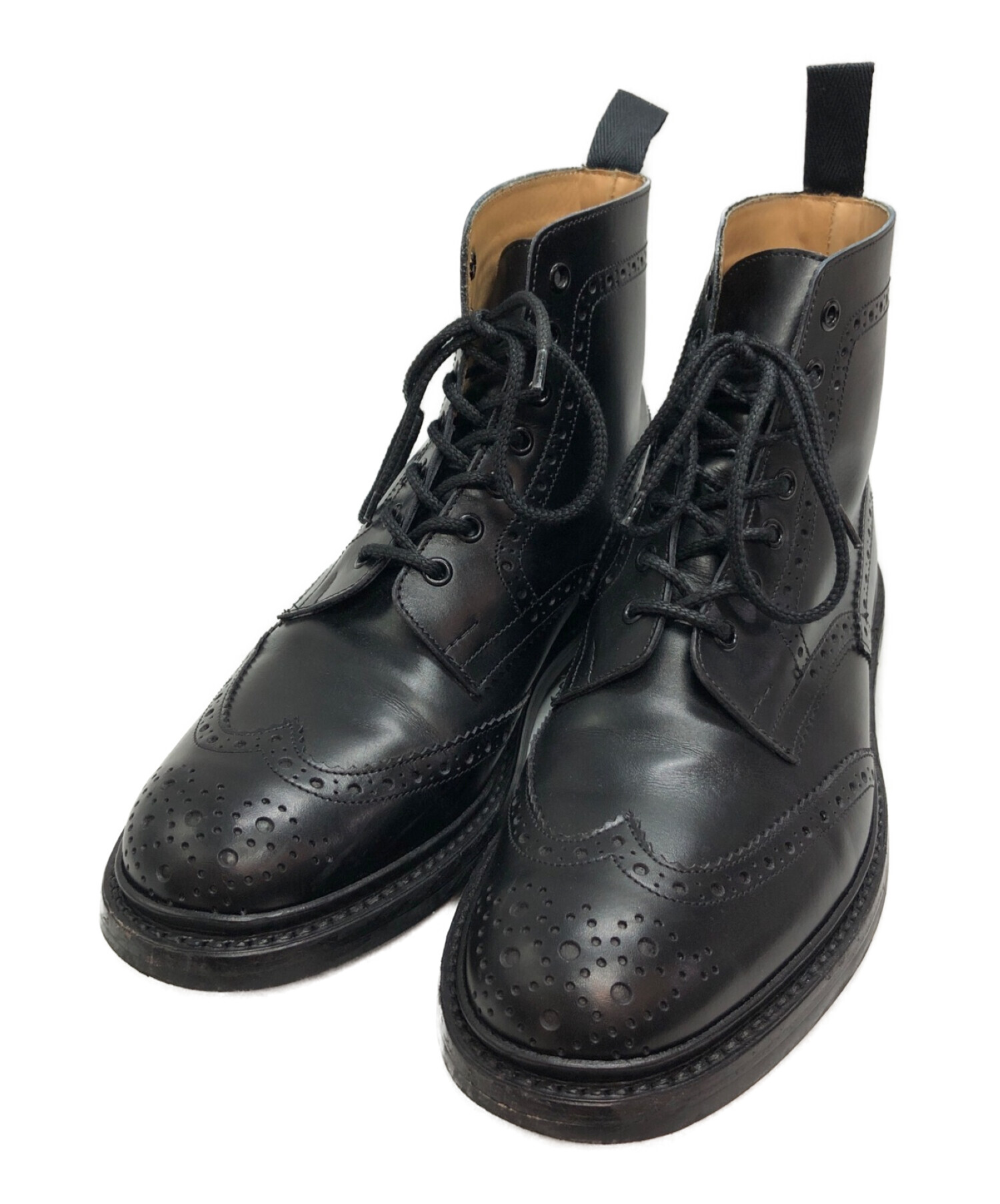 Tricker's (トリッカーズ) カントリーブーツ ブラック サイズ:SIZE 8 1/2