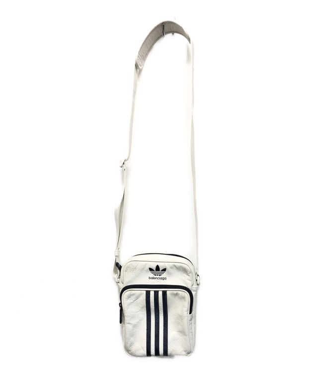 BALENCIAGA (バレンシアガ) adidas (アディダス) ADIDAS スモールクロスボディメッセンジャーバッグ ホワイト