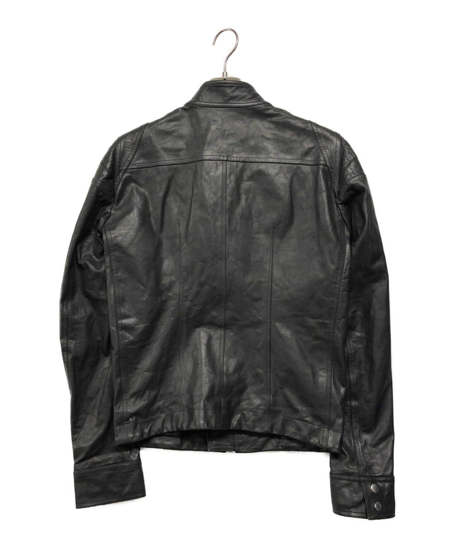 RICK OWENS (リック・オウエンス) LGW LEATHER Jacket ブラック サイズ:38