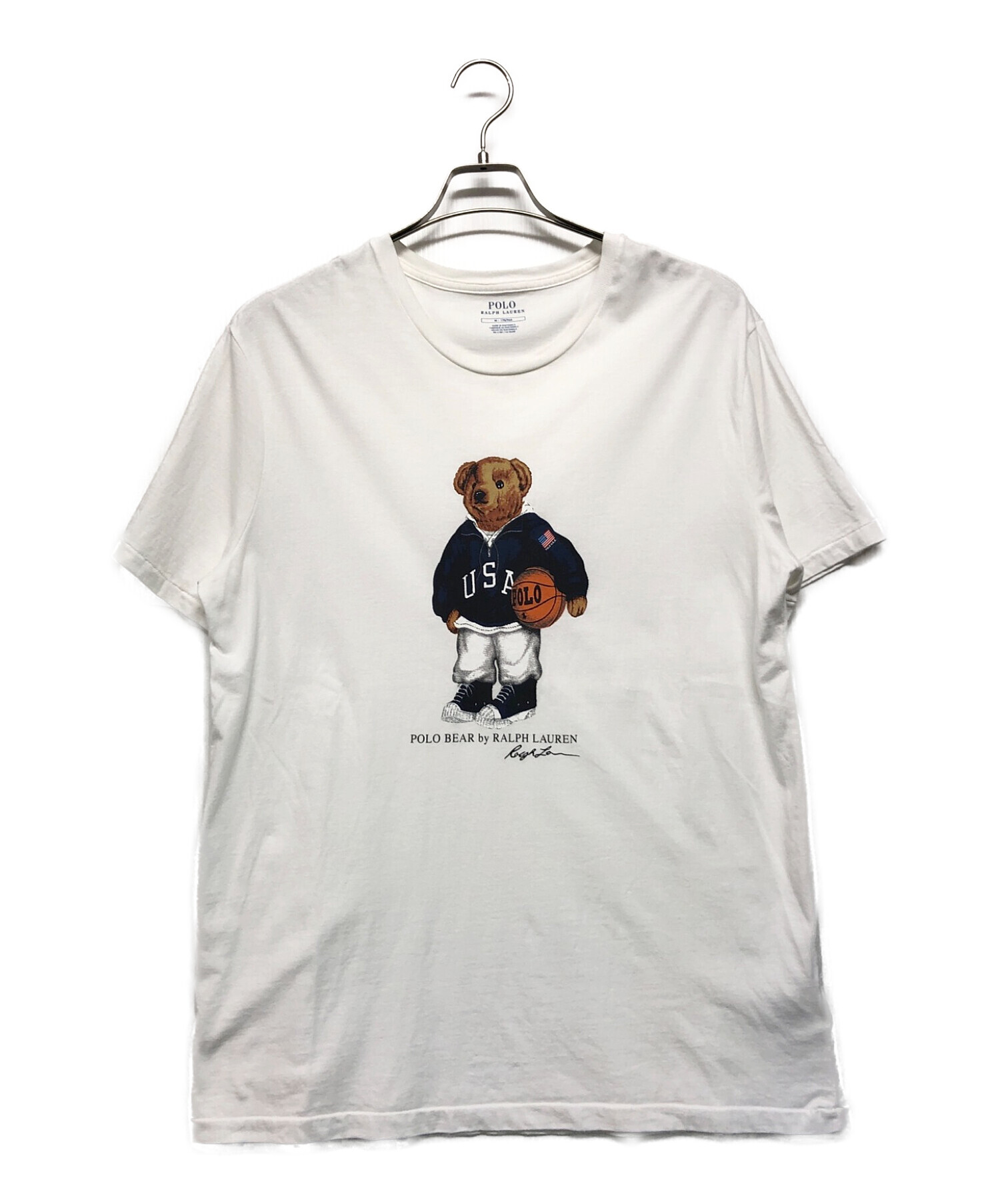 POLO RALPH LAUREN (ポロ・ラルフローレン) ポロベアプリントTシャツ ホワイト サイズ:SIZE M