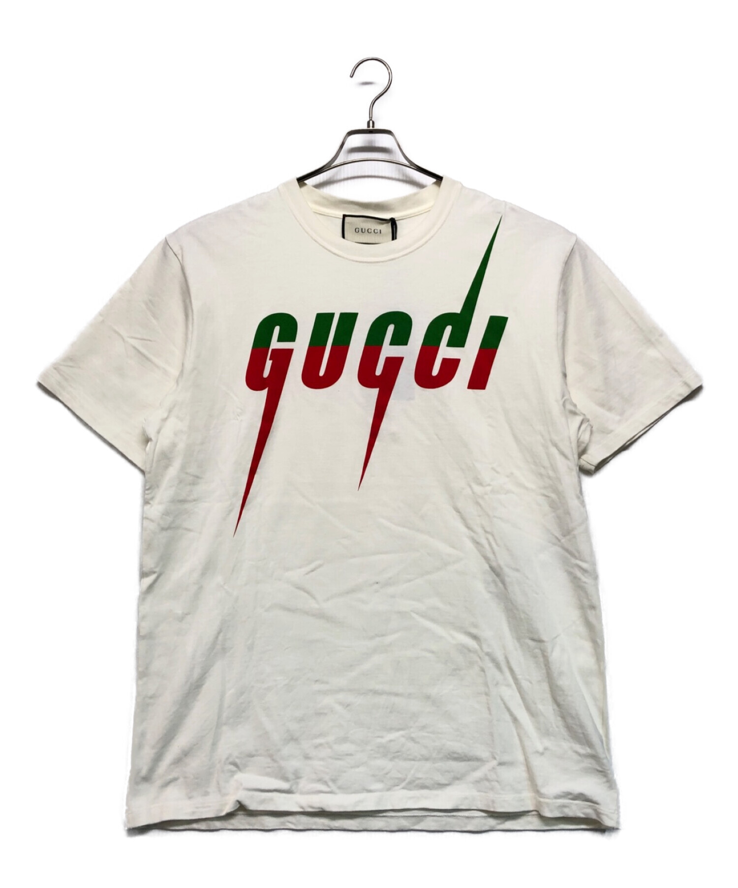 GUCCI (グッチ) ブレード プリント Tシャツ ホワイト サイズ:SIZE XL