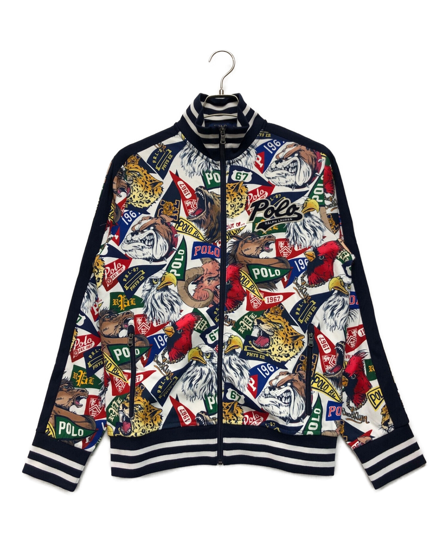 POLO RALPH LAUREN (ポロ・ラルフローレン) Graphic print varsity bomber jacket マルチカラー  サイズ:SIZE S 未使用品