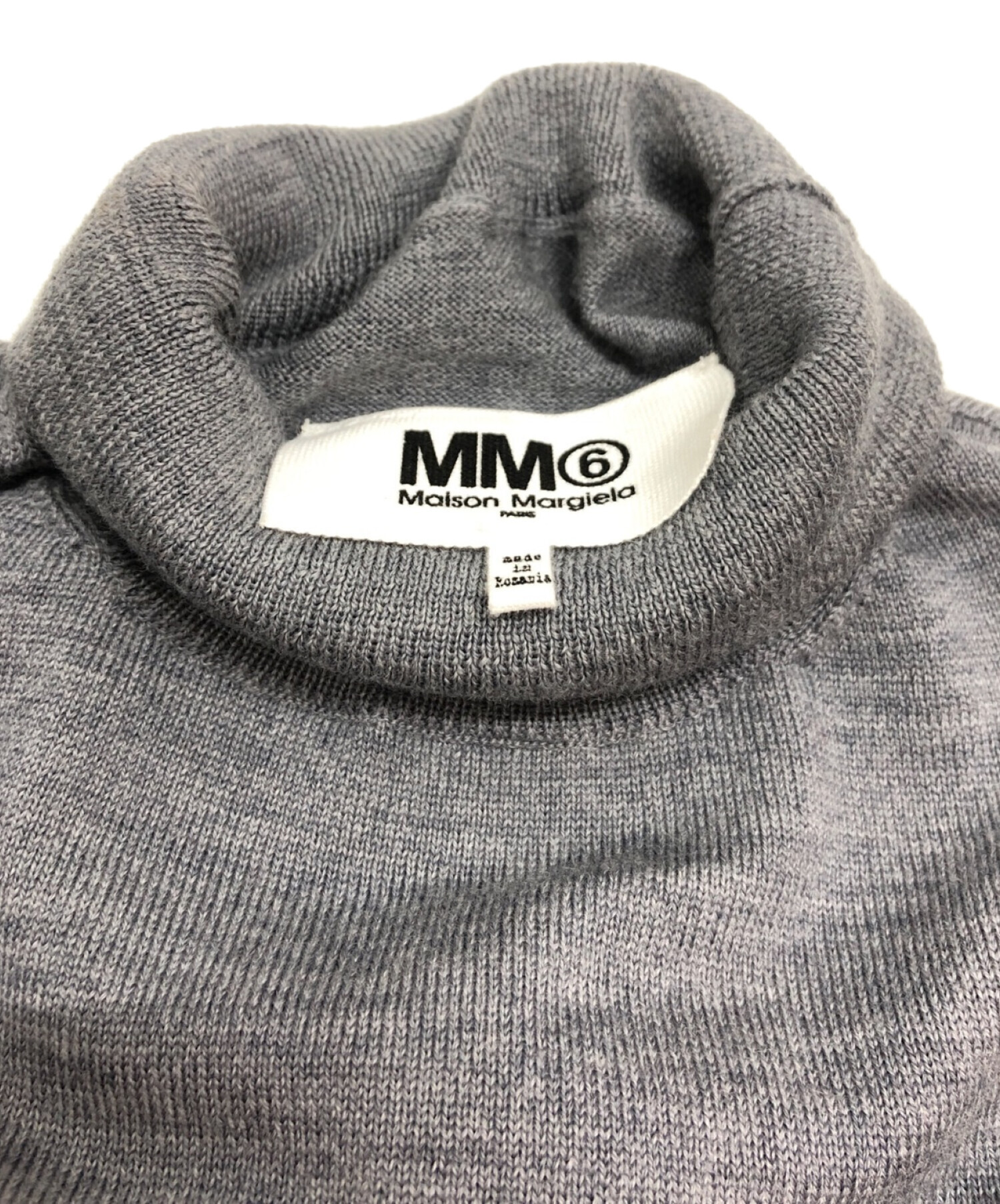 新作入荷!! maison margiela MM6 エルボーパッチ クロップド セーター