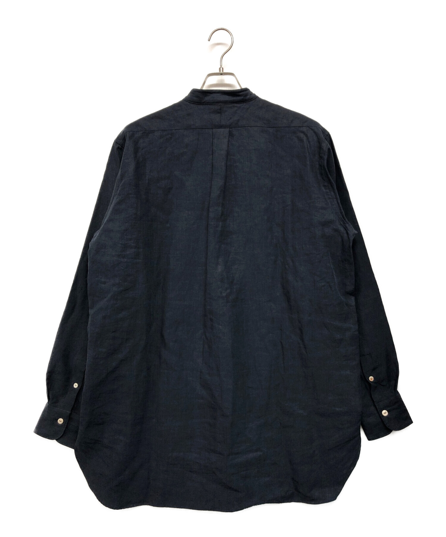 MAATEE&SONS (マーティーアンドサンズ) LINEN PULL OVER SHIRTS ネイビー サイズ:SIZE 3