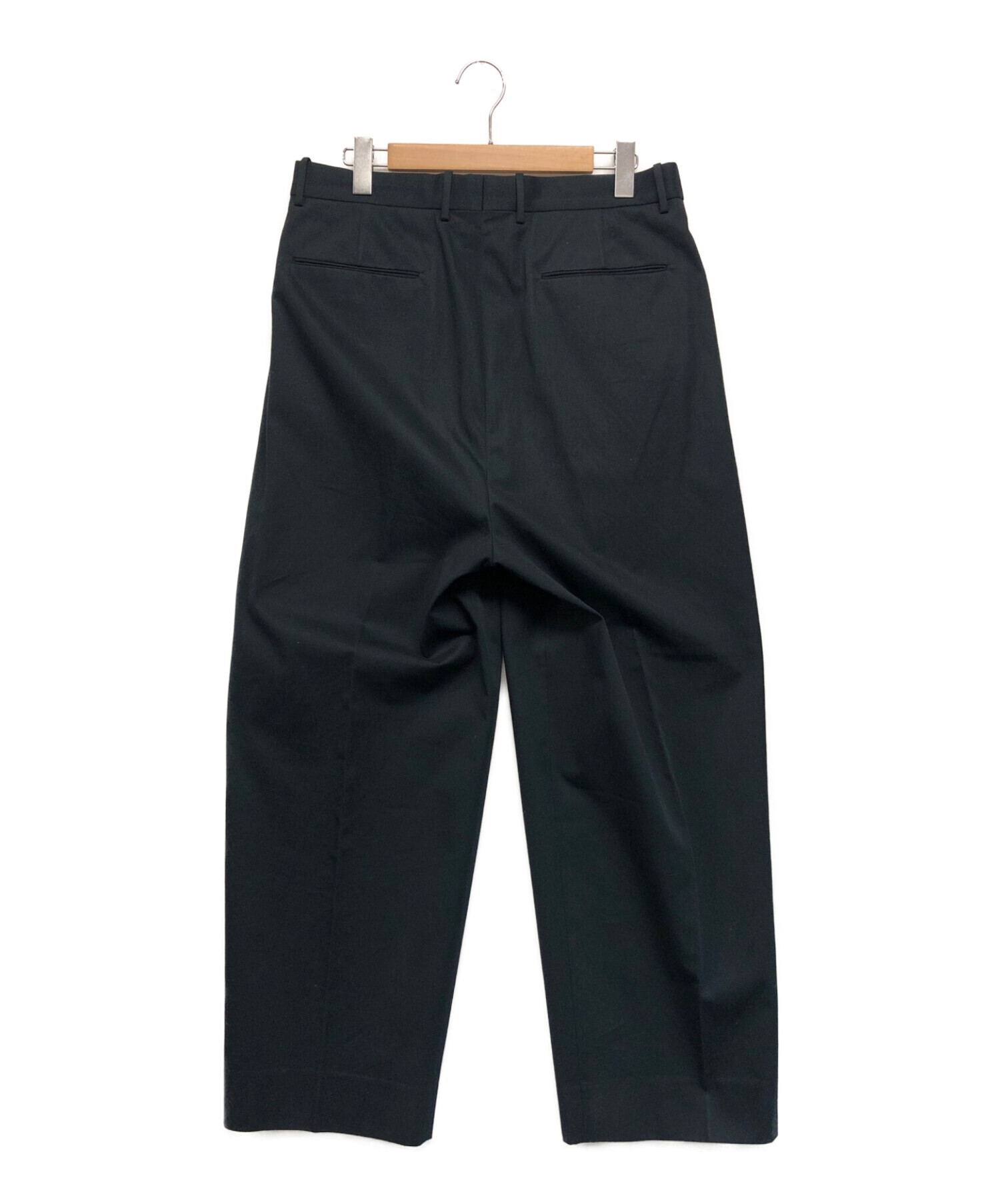 STEVEN ALAN (スティーブンアラン) CHINO IN2PLEATED DRESS TROUSERS ネイビー サイズ:SIZE XL