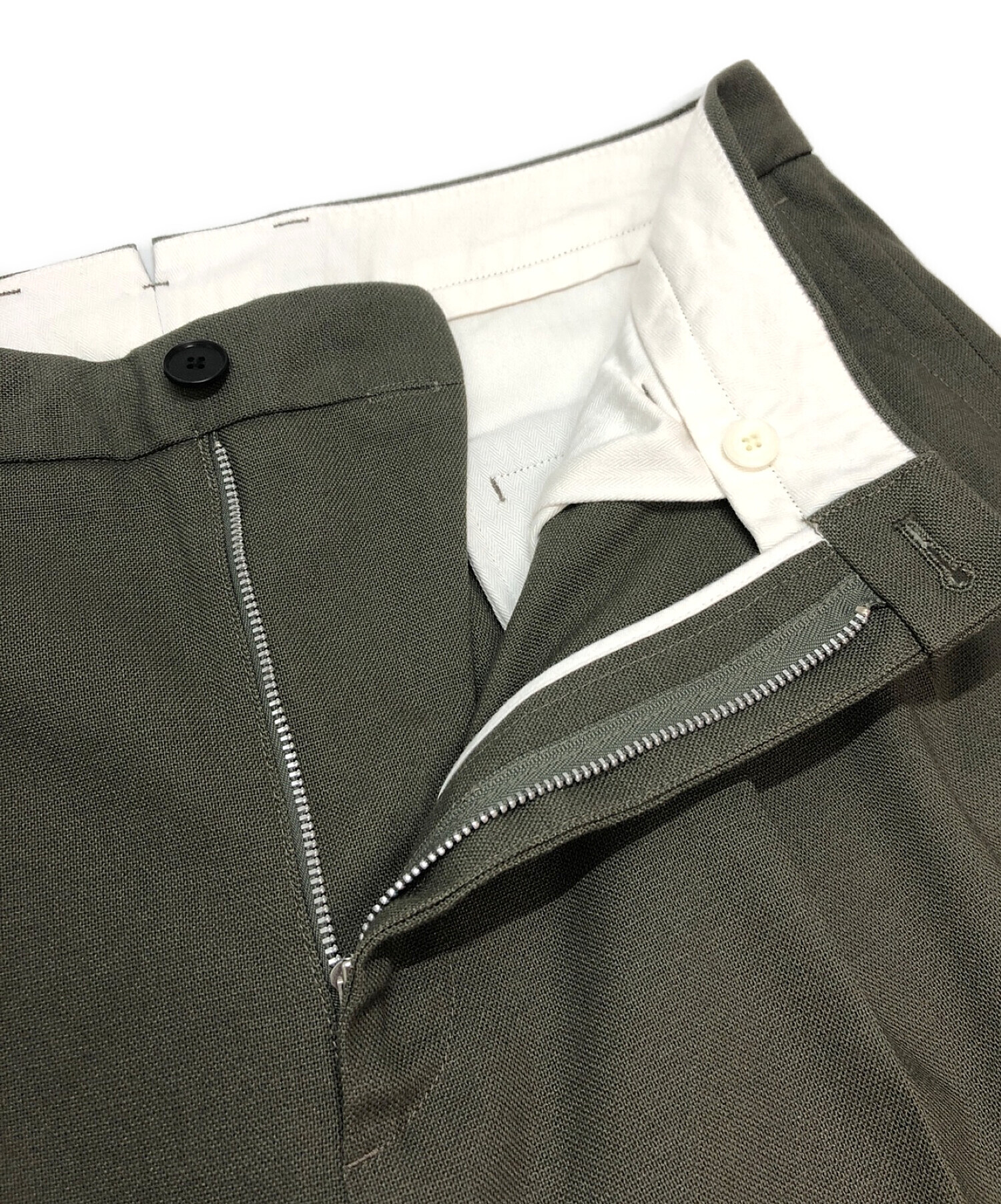 STEVEN ALAN (スティーブンアラン) HPSK OUT2P SLACKS カーキ サイズ:SIZE XL