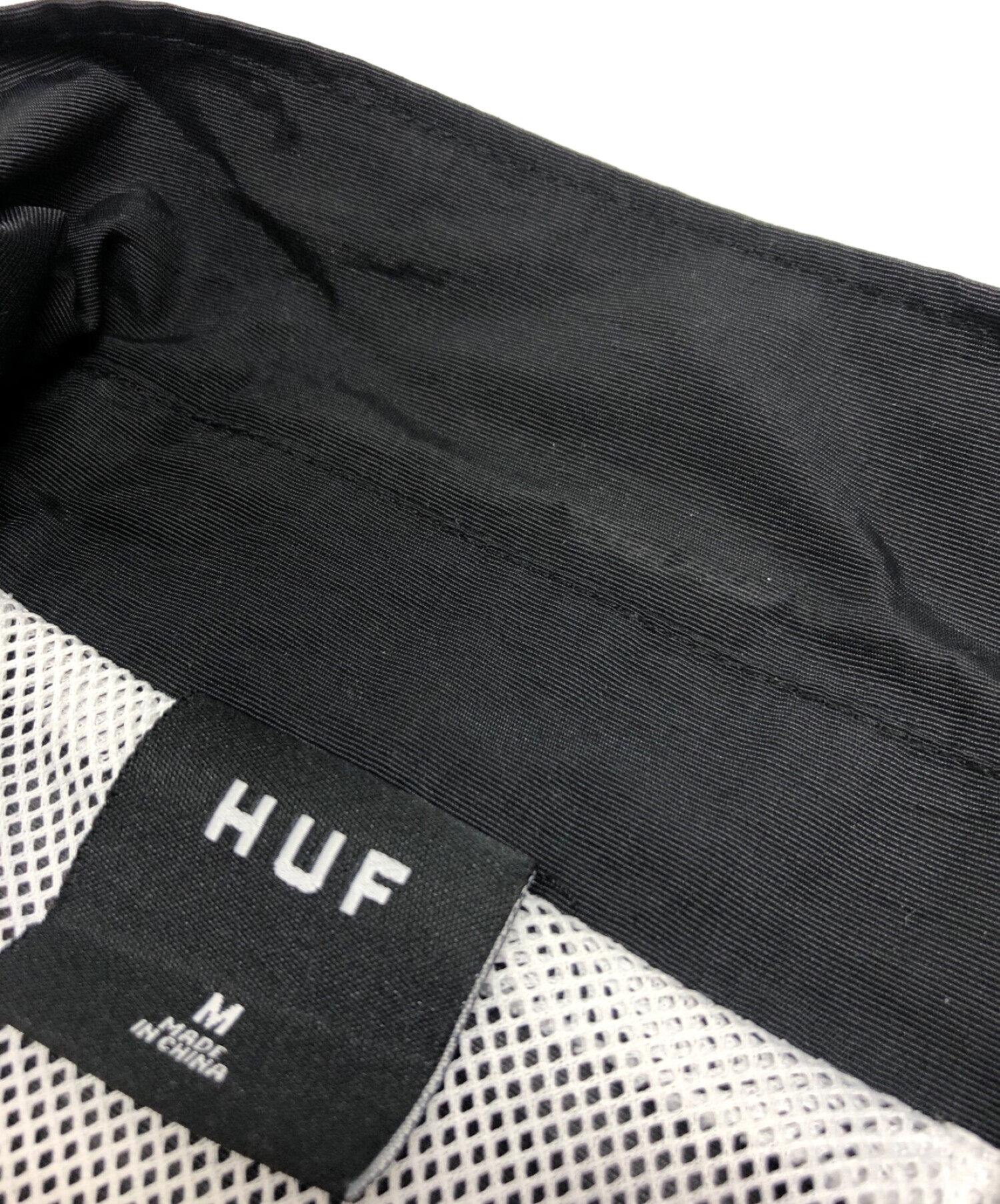 HUF (ハフ) コーチジャケット ブラック サイズ:SIZE M