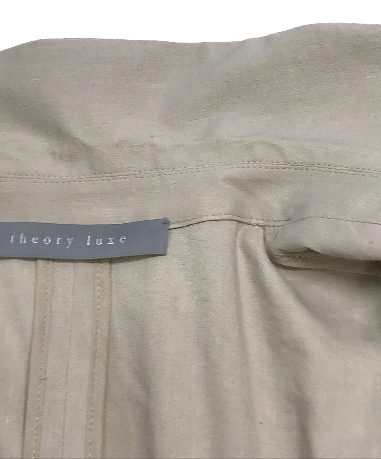 theory luxe (セオリーリュクス) Eco Crunch Wash Banner ベージュ サイズ:SIZE 36