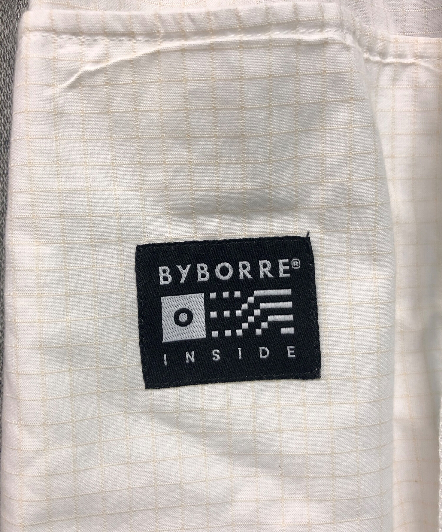 中古・古着通販】BYBORRE (バイボレ) ノーカラーシャツ ホワイト