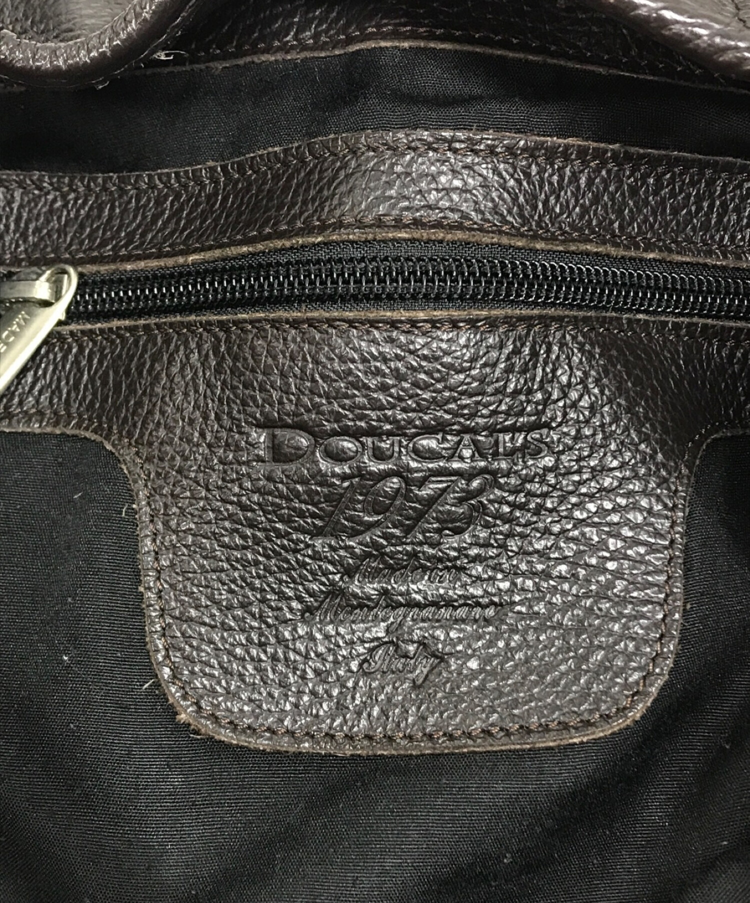 中古・古着通販】DOUCAL'S (デュカルス) レザーリュック ブラウン