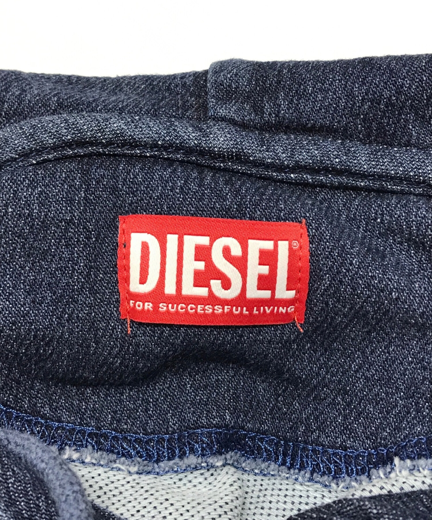 中古・古着通販】DIESEL (ディーゼル) デニムプルオーバーパーカー